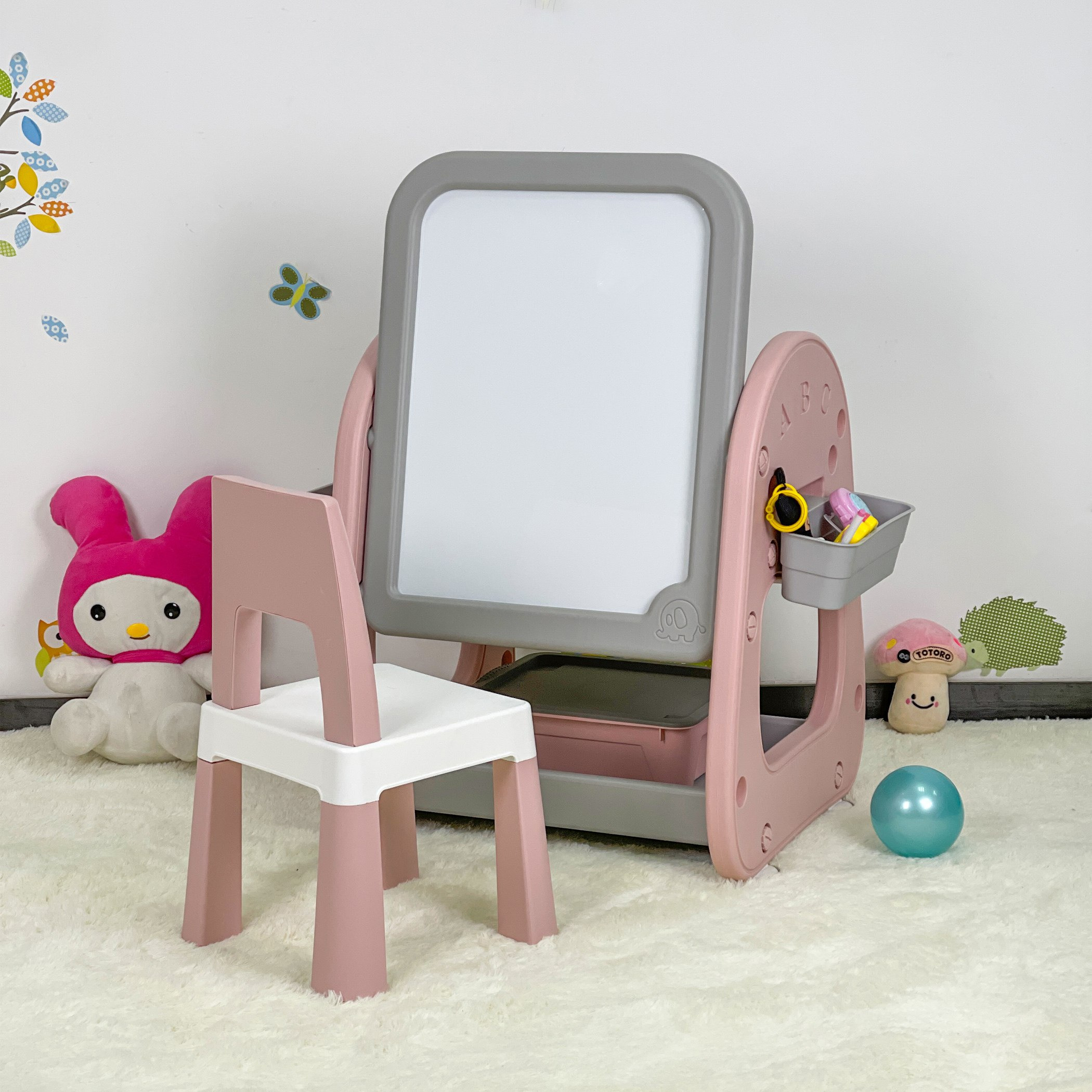 Buy Iris Oslo 4 in 1 Building Block Study Table with Chair and Easel Online in Bahrain Homebox