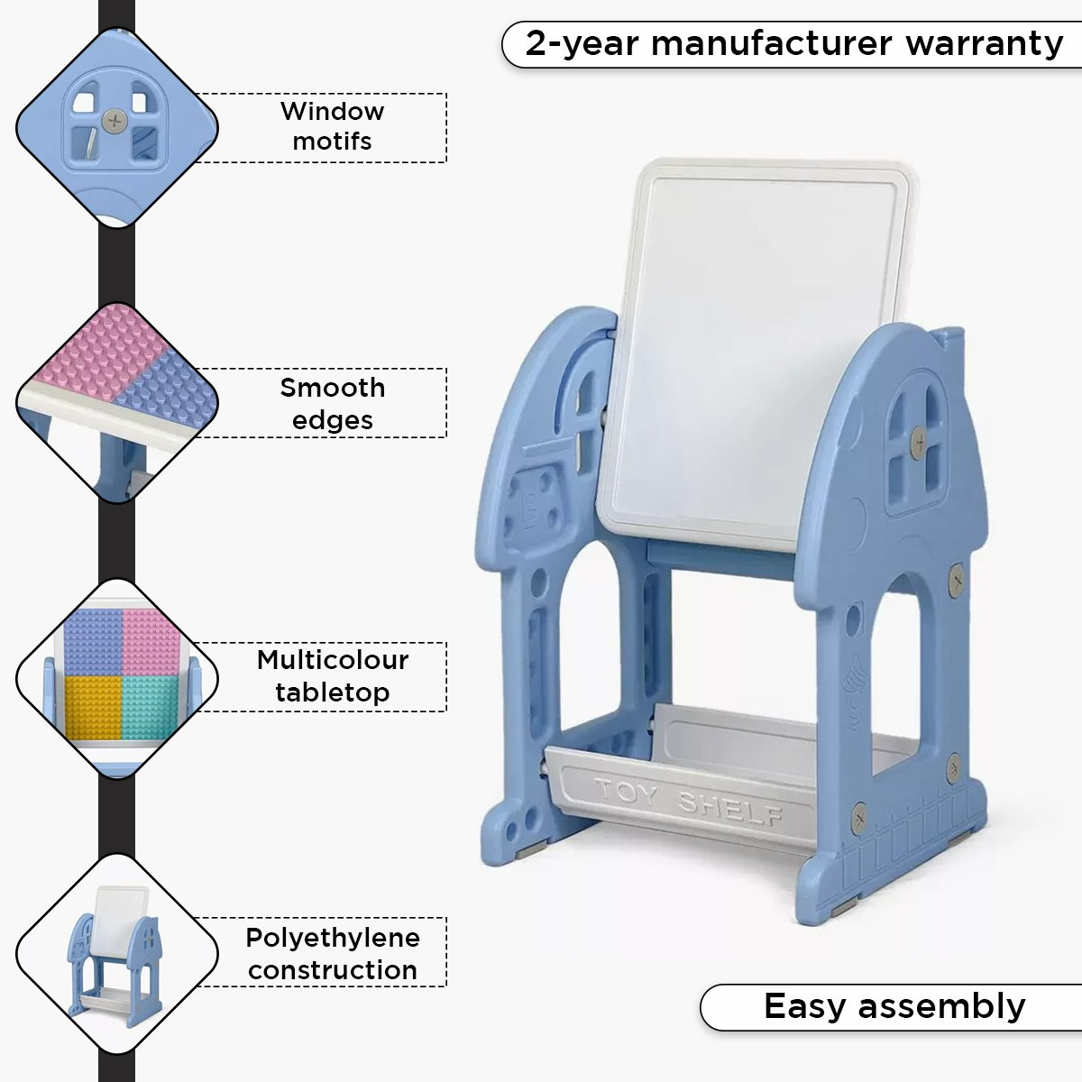 Iris Kinder 2-in-1 Kids' Building Block Table and Easel-hbxfurniture-office-desks-image-6