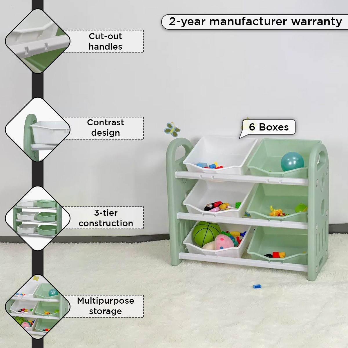 Iris Delta 3-Tier Toy Organiser with 6 Boxes-hbxhomeware-kidsessentials-kidsorganiser-image-4