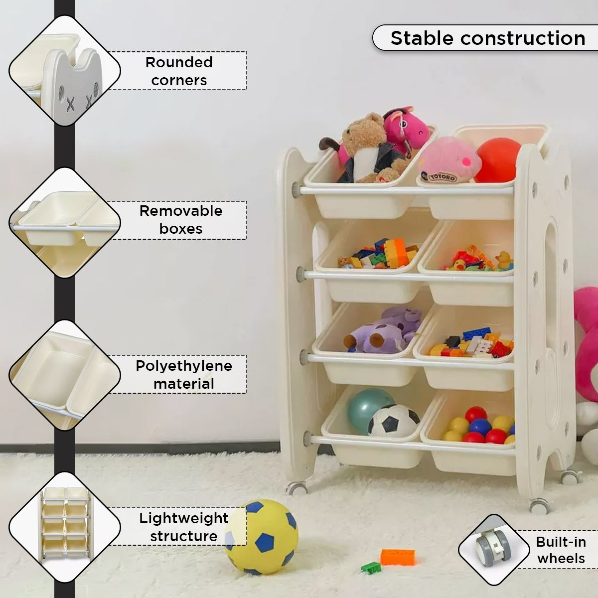 منظم ألعاب محمول 4 مستويات مع 8 صناديق من آريس كيندر-hbxhomeware-kidsessentials-kidsorganiser-image-5