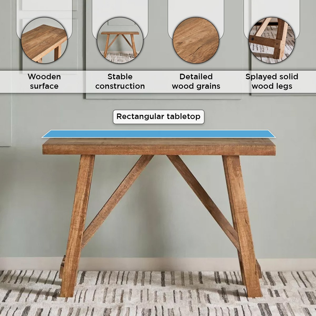 طاولة كونسول من الخشب الصلب - كينستون من فيندرا -hbxfurniture-tablesandstands-consoletables-image-5