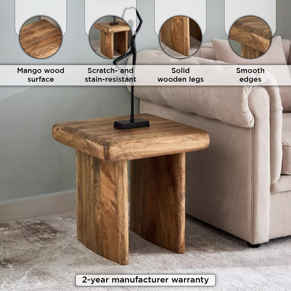 طاولة جانبية من الخشب الصلب - كلايتون من كافون-hbxfurniture-livingroom-endtables-image-4