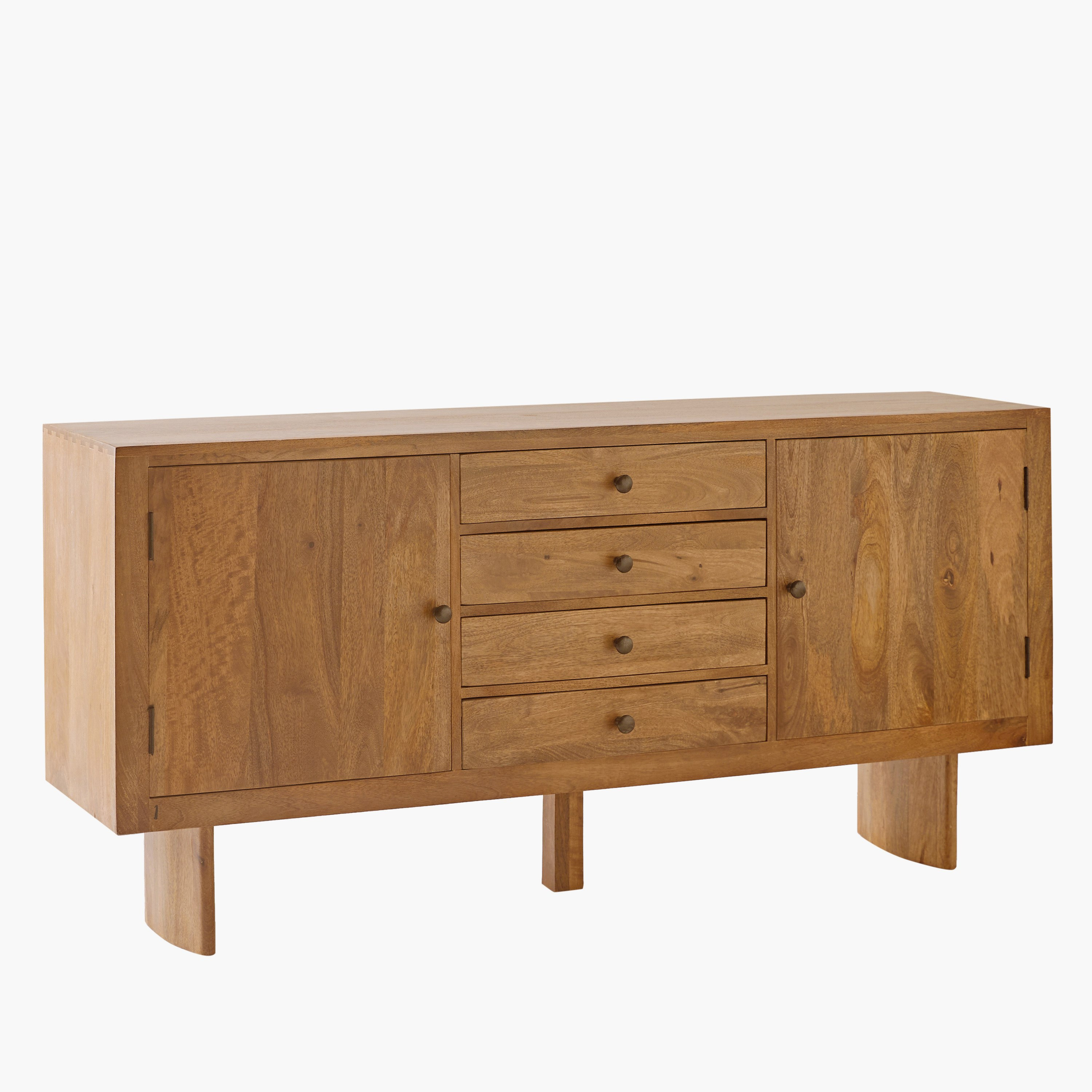 Cavon Clayton 4-Drawer Solid Wood Sideboard Buffet with 2 Doors-hbxfurniture-diningroom-buffetsandsideboards-image-9