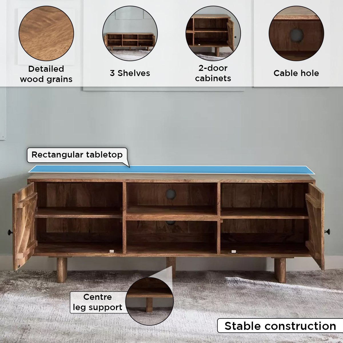 وحدة تلفزيون حتى 65 بوصة 1.5 متر من الخشب الصلب - كلايتون من كافون-hbxlivingroom-mediaunitsandstorage-tvunits-image-5