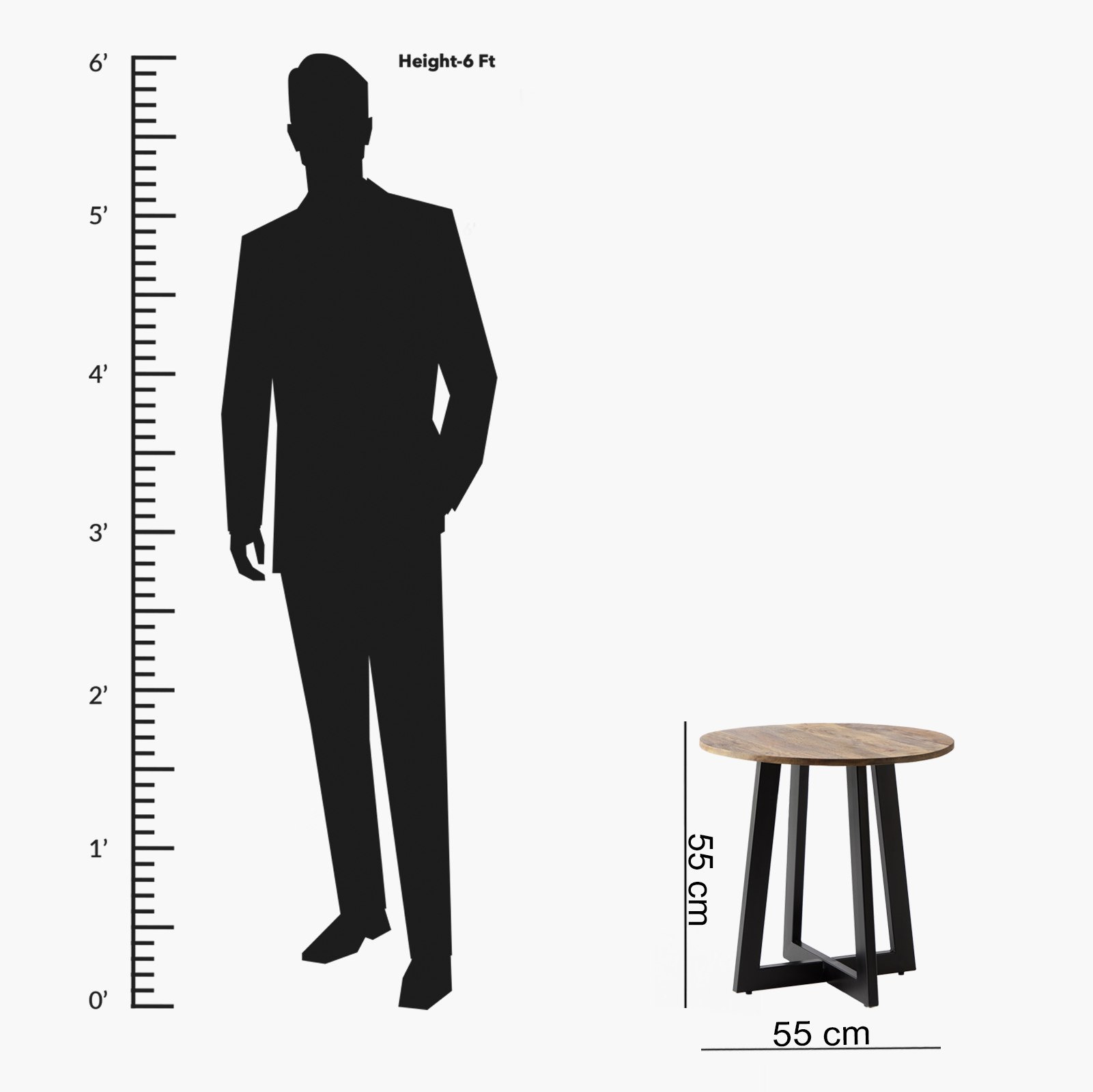 Vendra Clanbay Solid Wood Round End Table-hbxfurniture-livingroom-endtables-image-11