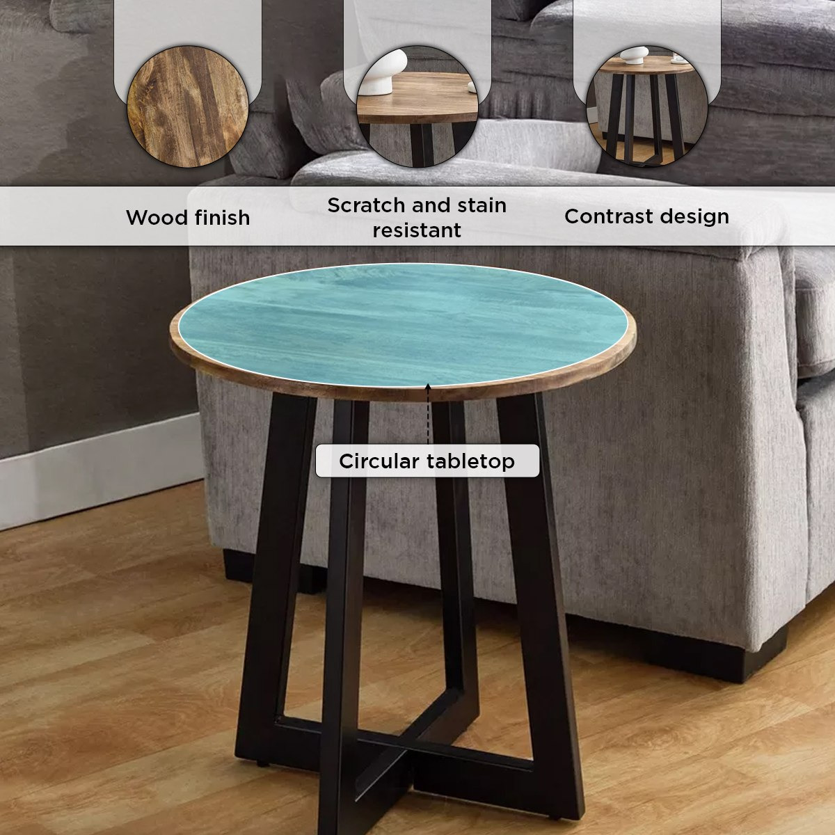Vendra Clanbay Solid Wood Round End Table-hbxfurniture-livingroom-endtables-image-5