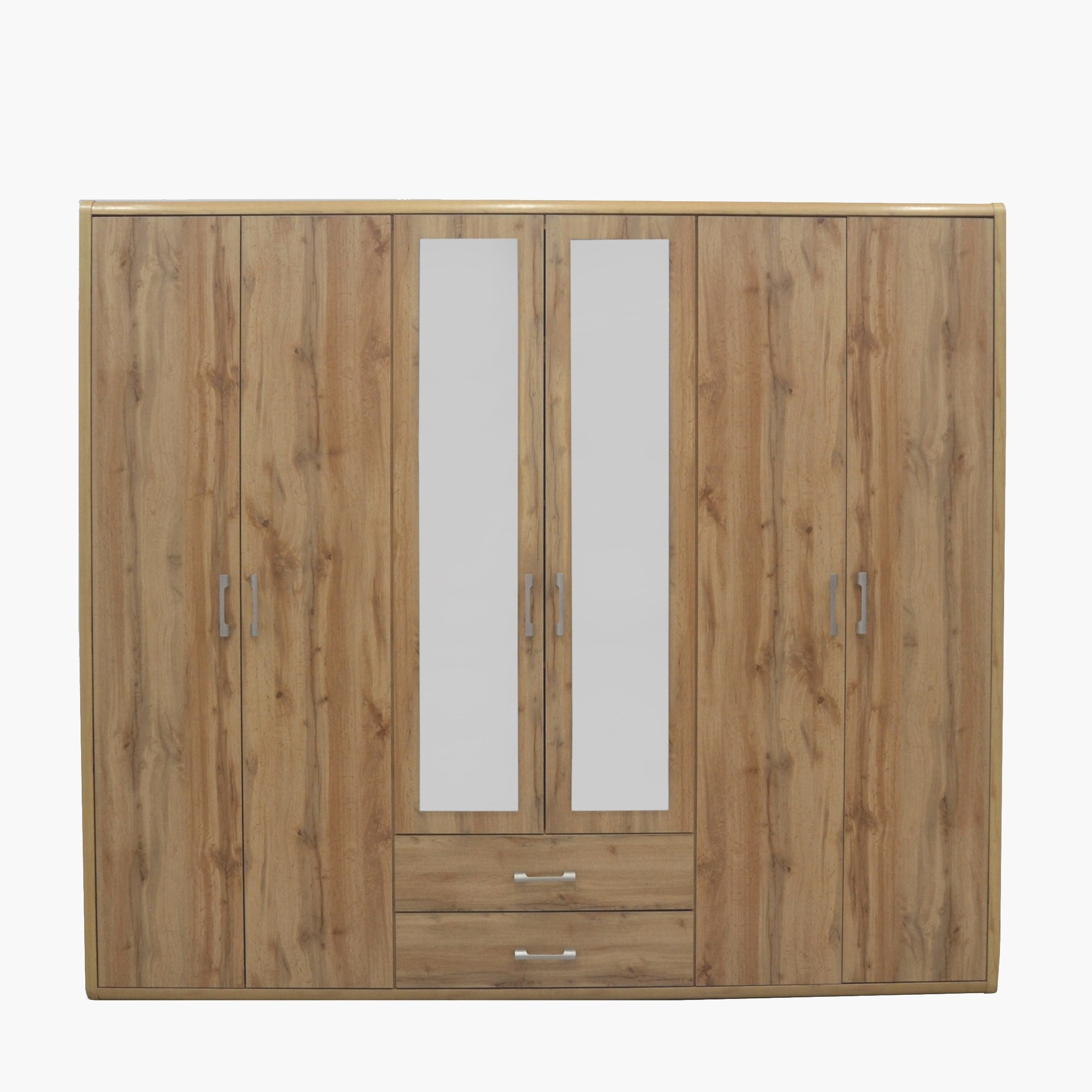 خزانة ملابس 6 أبواب مع درجين و2 مرآة - جورجيا من موڤو-hbxfurniture-wardrobes-image-2