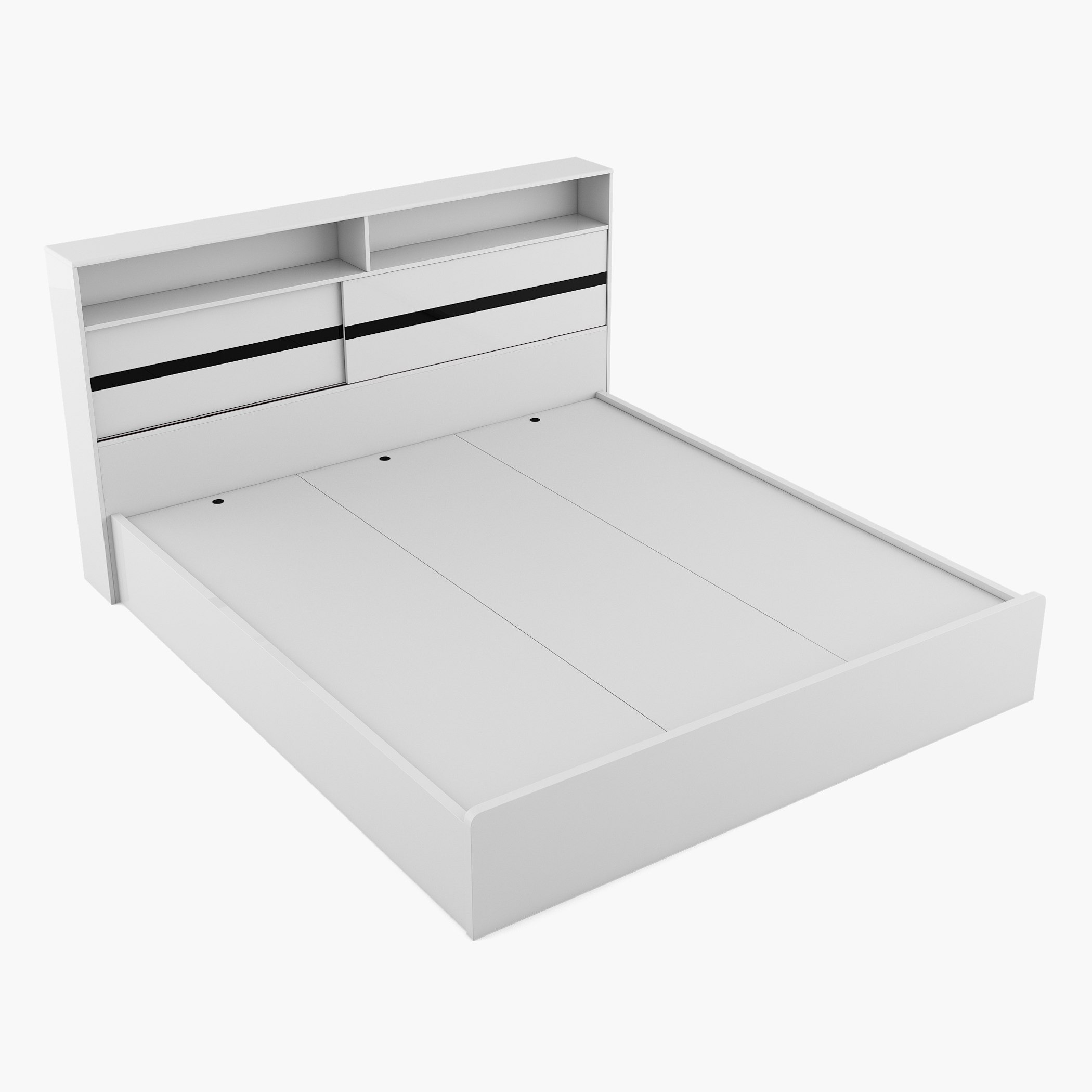 طقم غرفة نوم كينج 5 قطع شديد اللمعان من براج - 180x200 سم-hbxbedroom-bedsandbedsets-bedroomsets-king-image-5