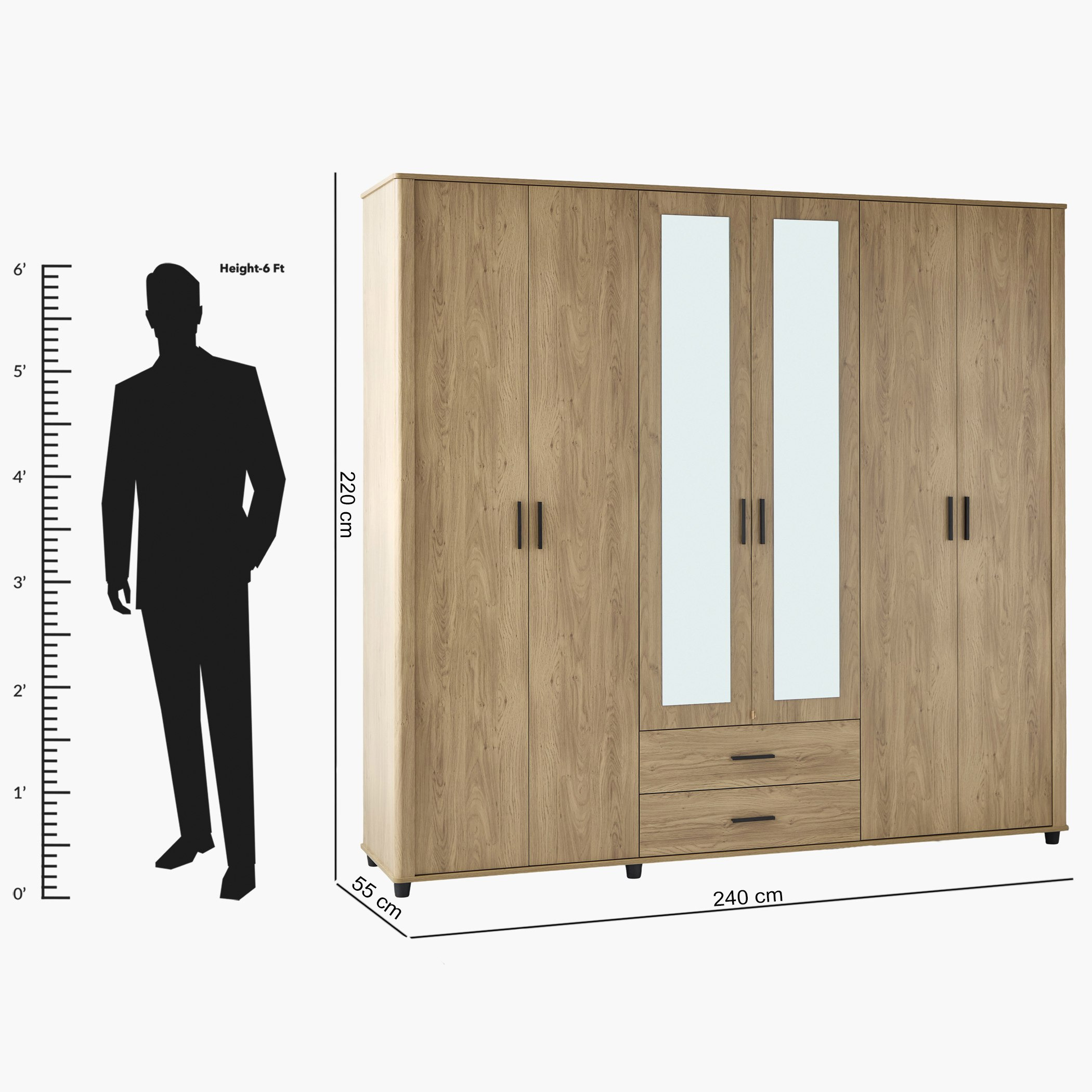 خزانة ملابس 6 أبواب ودرجين ومرآيا من بولتون-hbxfurniture-wardrobes-image-15