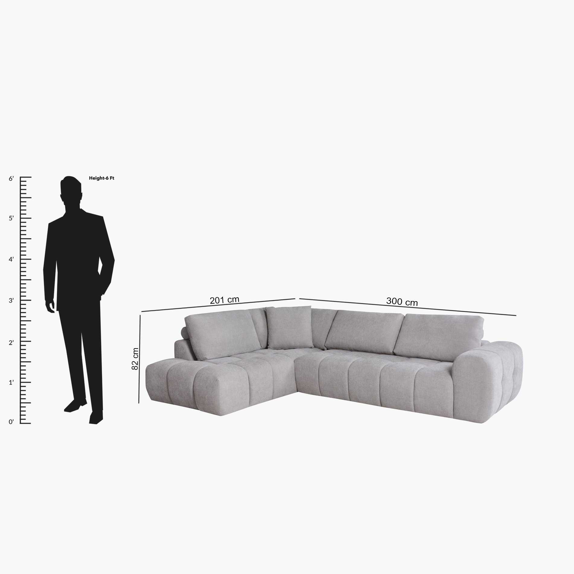 Bubble 5-Seater Left Corner Fabric Sofa-hbxlivingroom-sofasandarmchairs-cornersofas-image-8