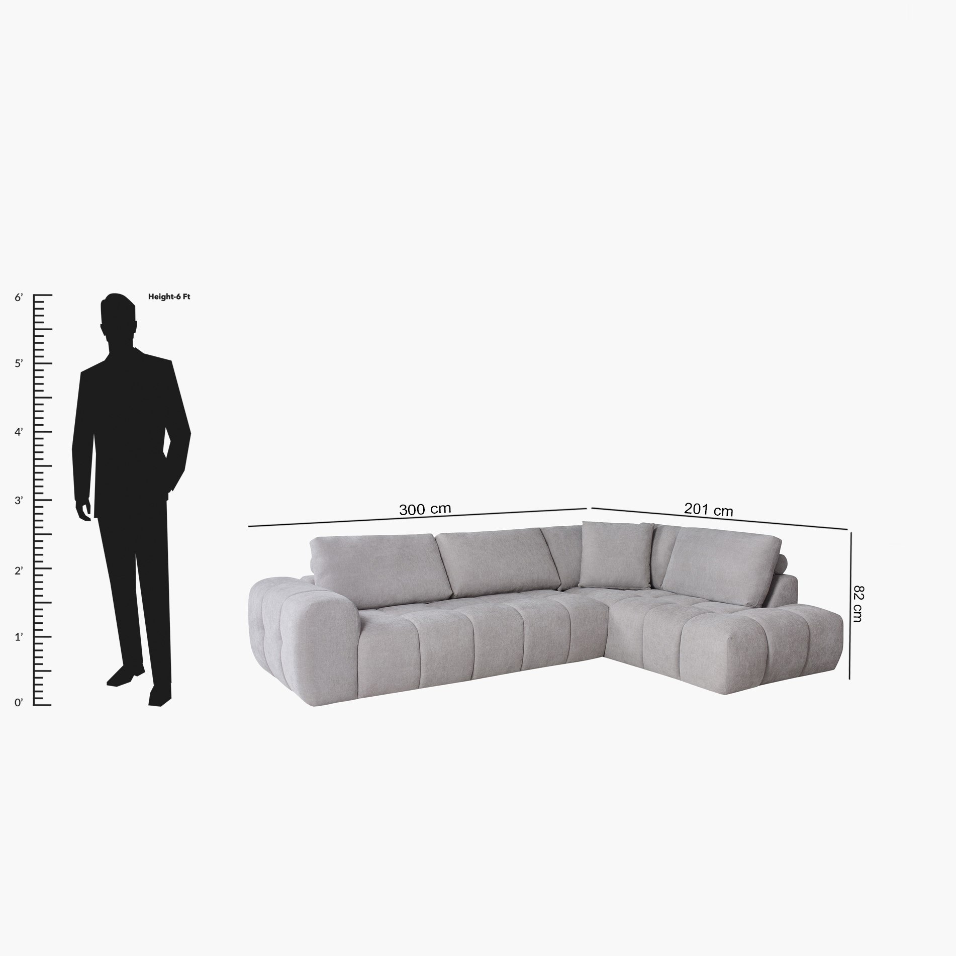 Bubble 5-Seater Right Corner Fabric Sofa-hbxlivingroom-sofasandarmchairs-cornersofas-image-8