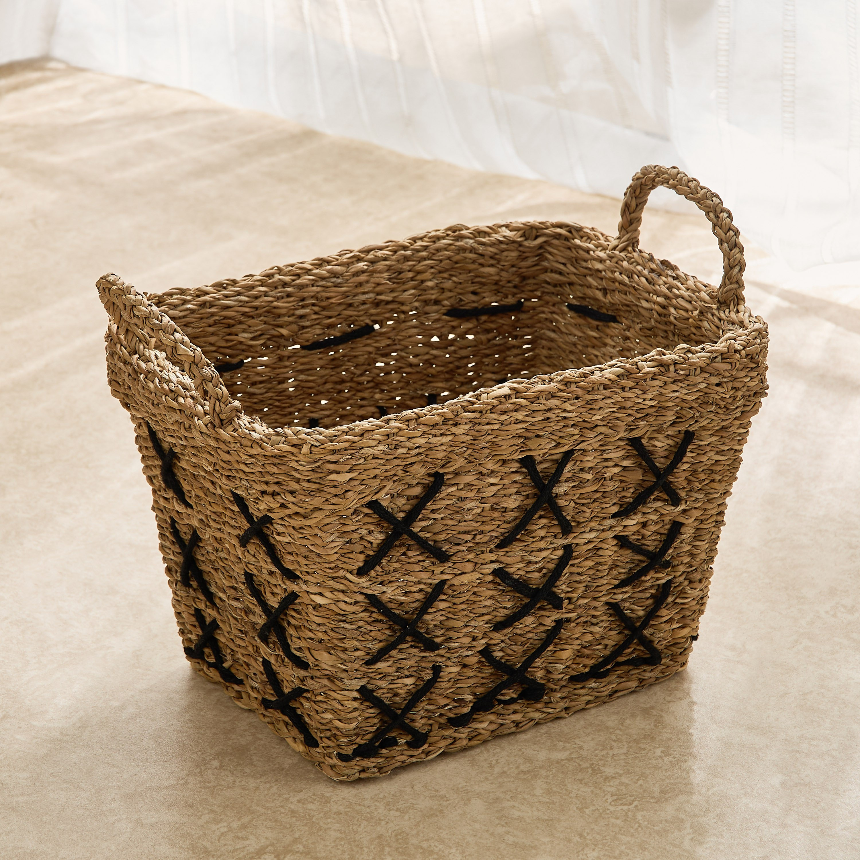 Naturaloom Stitch Rectangle Basket - 37x28x27 cm-PROMO_HB_AE_B1G1_250925-image-2