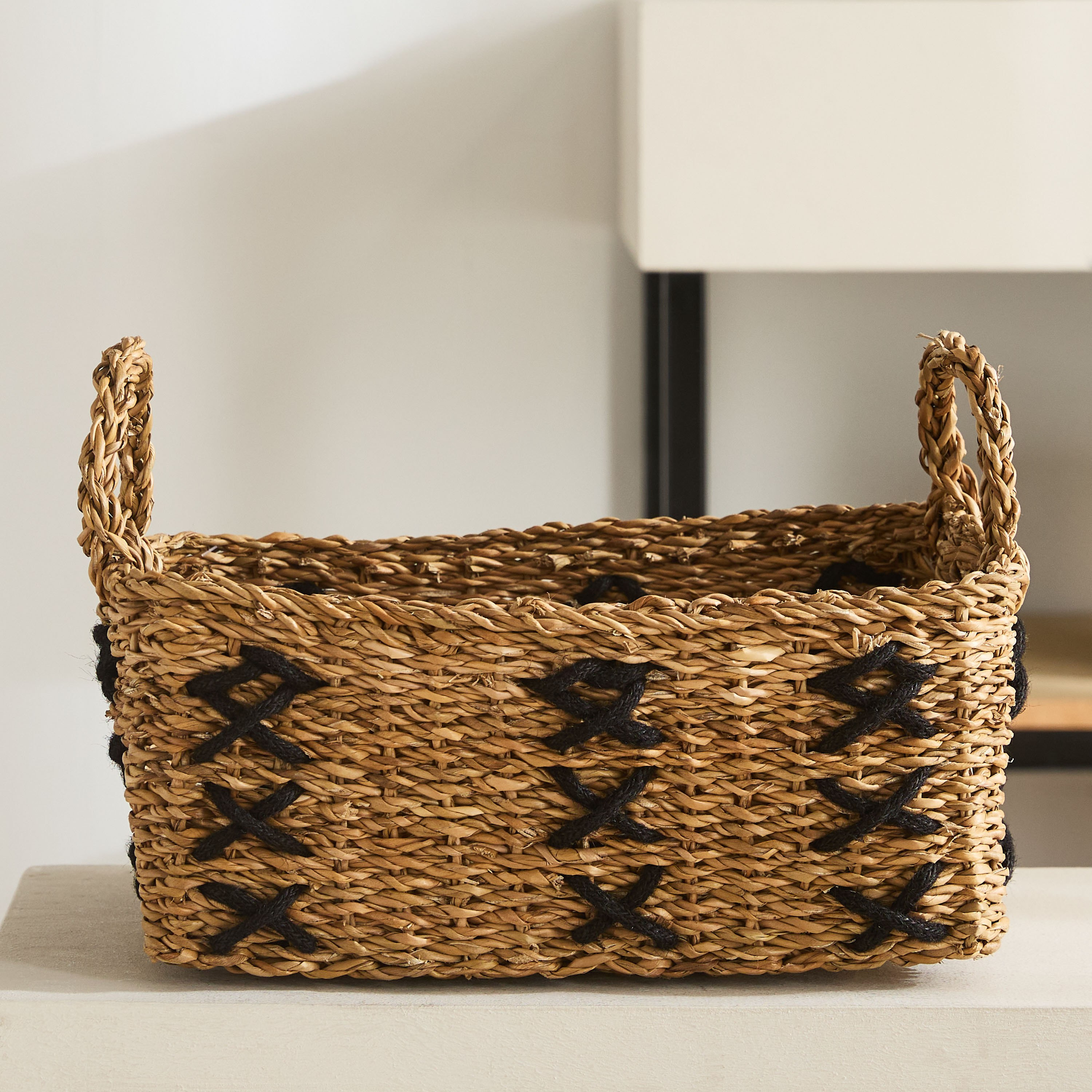 Naturaloom Stitch Rectangular Storage Basket - 34x25x22 cm-PROMO_HB_AE_B1G1_250925-image-2