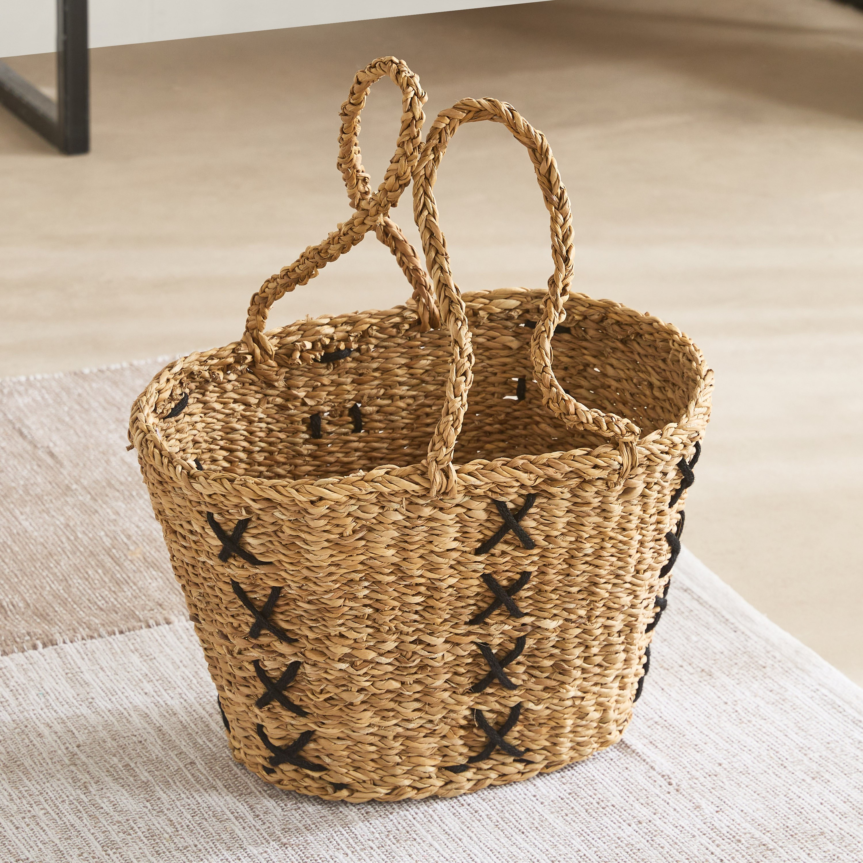 Naturaloom Stitch Rectangular Conical Kitchen Basket - 45x28x25 cm-PROMO_HB_AE_B1G1_250925-image-2