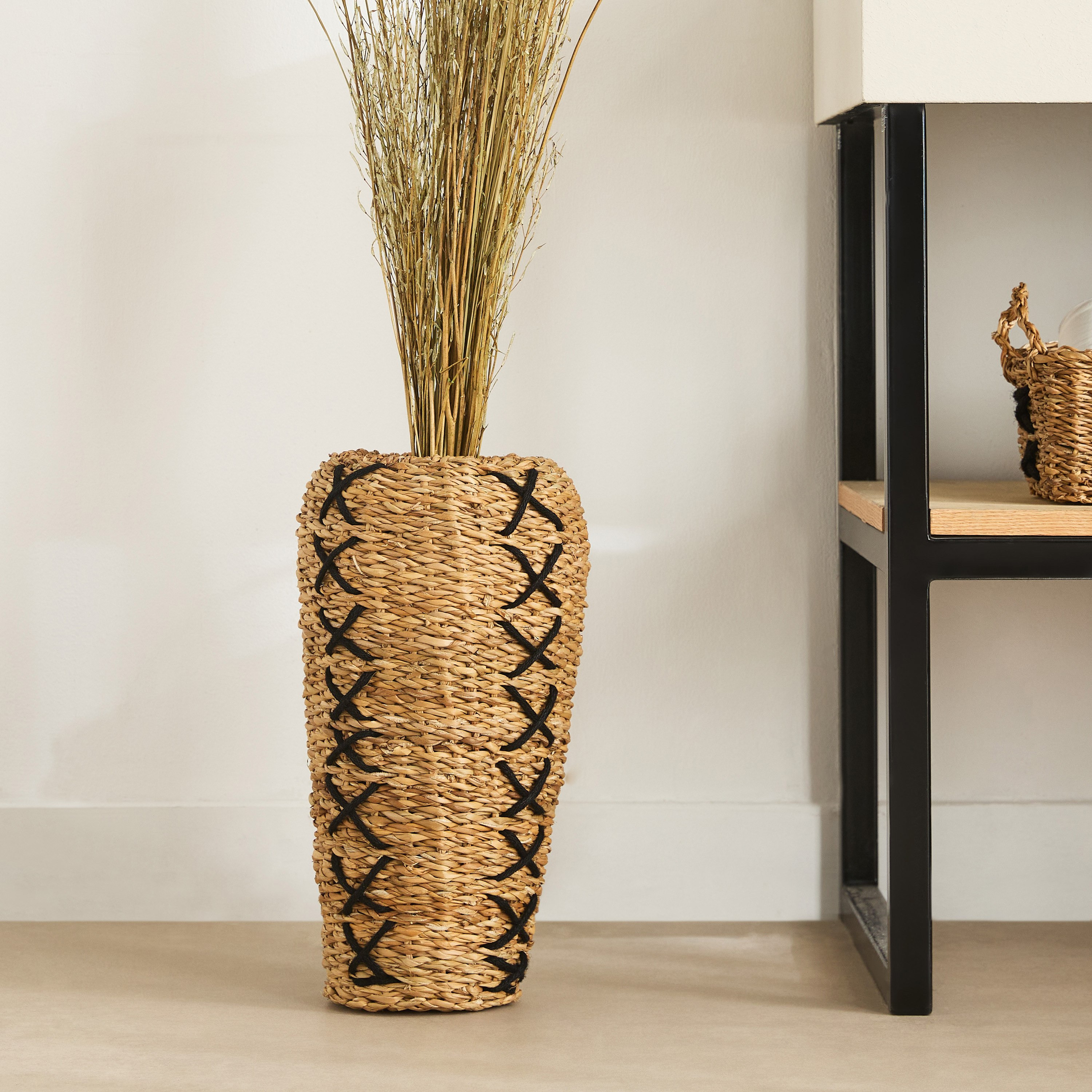 Naturaloom Sea Grass Conical Vase - 15x22x40 cm-hbxbedroom-decorandaccessories-vases-image-1