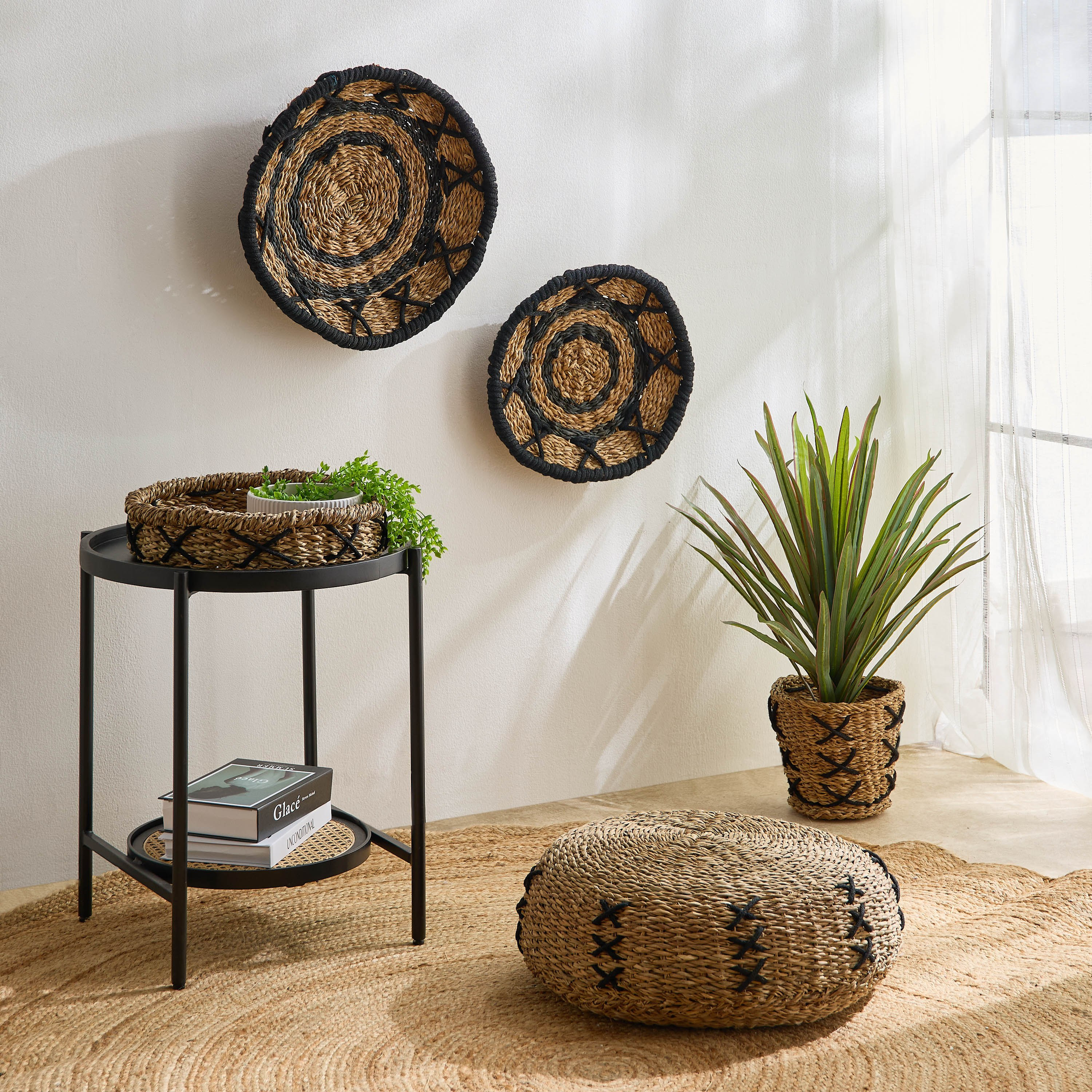 Naturaloom Sea Grass Wall Decor - 46x20x8 cm-hbxdiningroom-walldecor-wallart-image-4