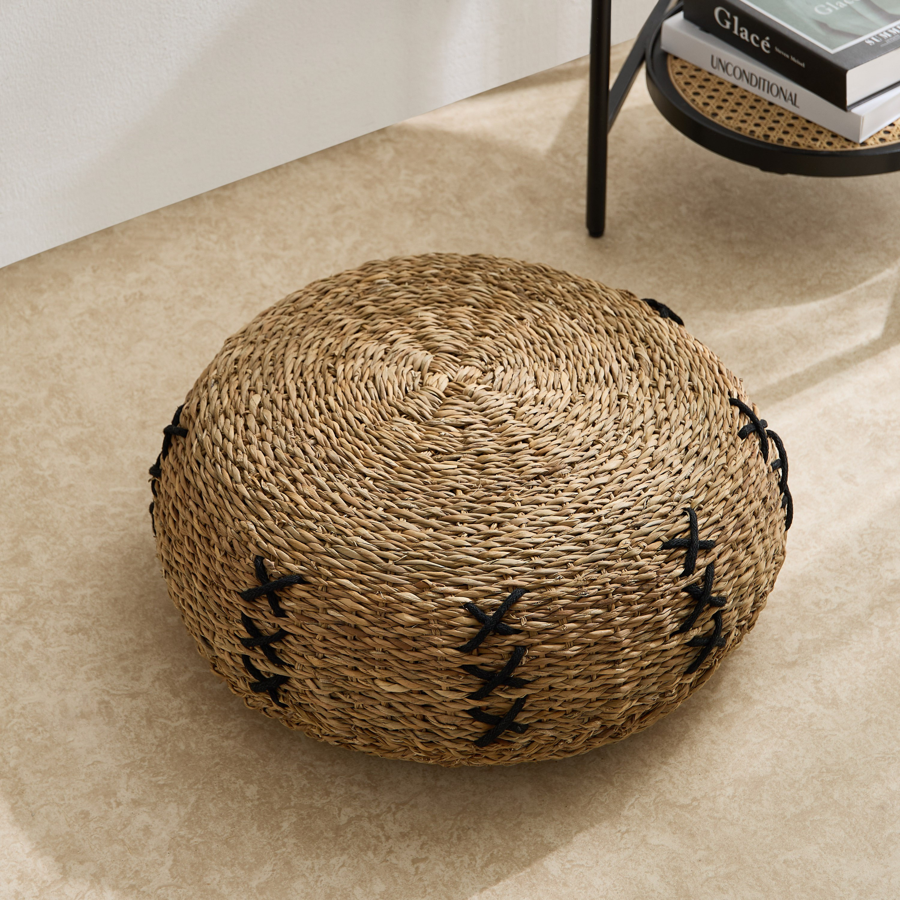 مقعد بوف مسطح دائري متوسط الحجم من ناتورالوم - 50x15 سم-hbxfurniture-kidsroom-kidsbeanbags-image-1