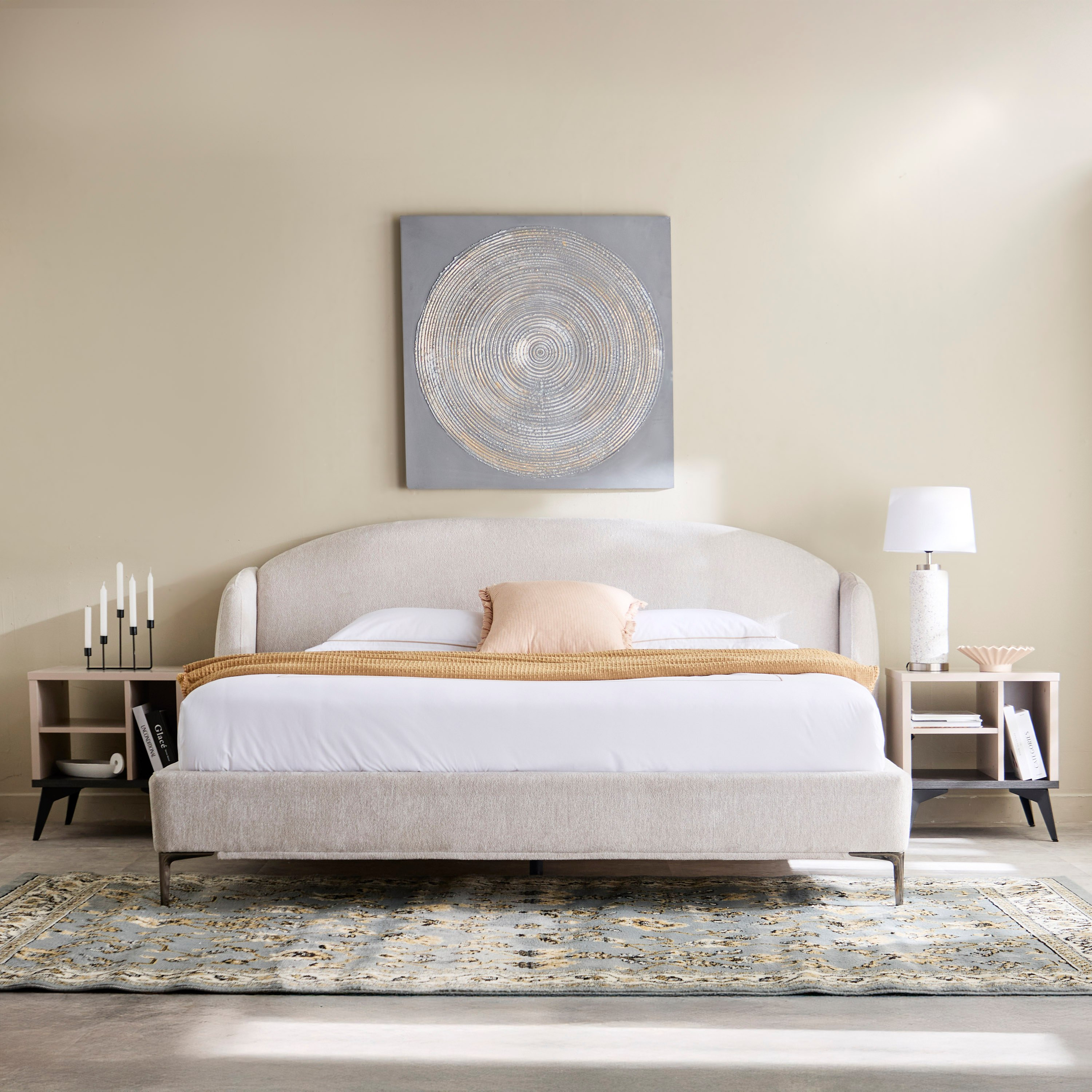Marwell Dona Upholstered Queen Bed -160x200 cm-hbxbedroom-bedsandbedsets-beds-queen-image-7