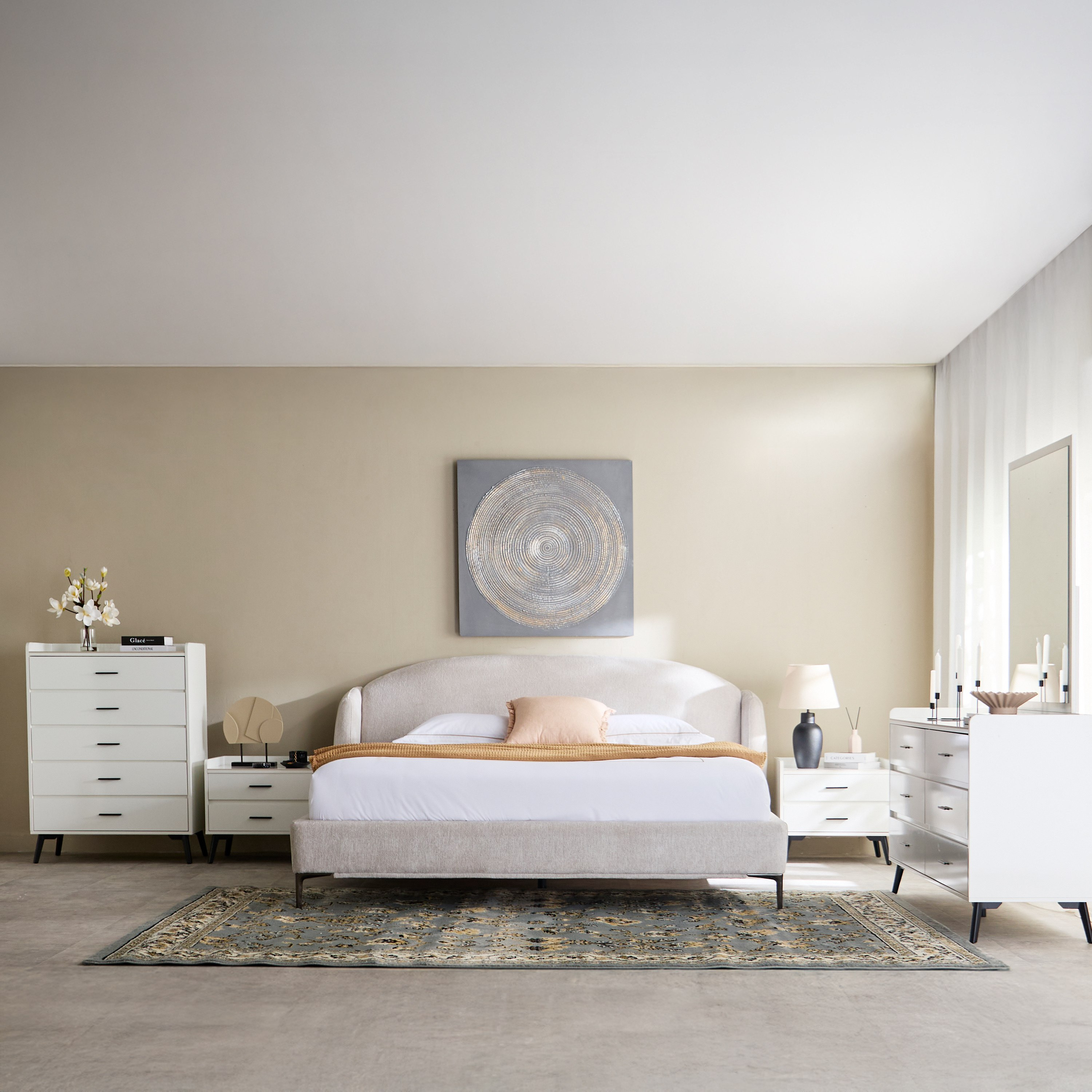 Marwell Dona Upholstered Queen Bed -160x200 cm-hbxbedroom-bedsandbedsets-beds-queen-image-8