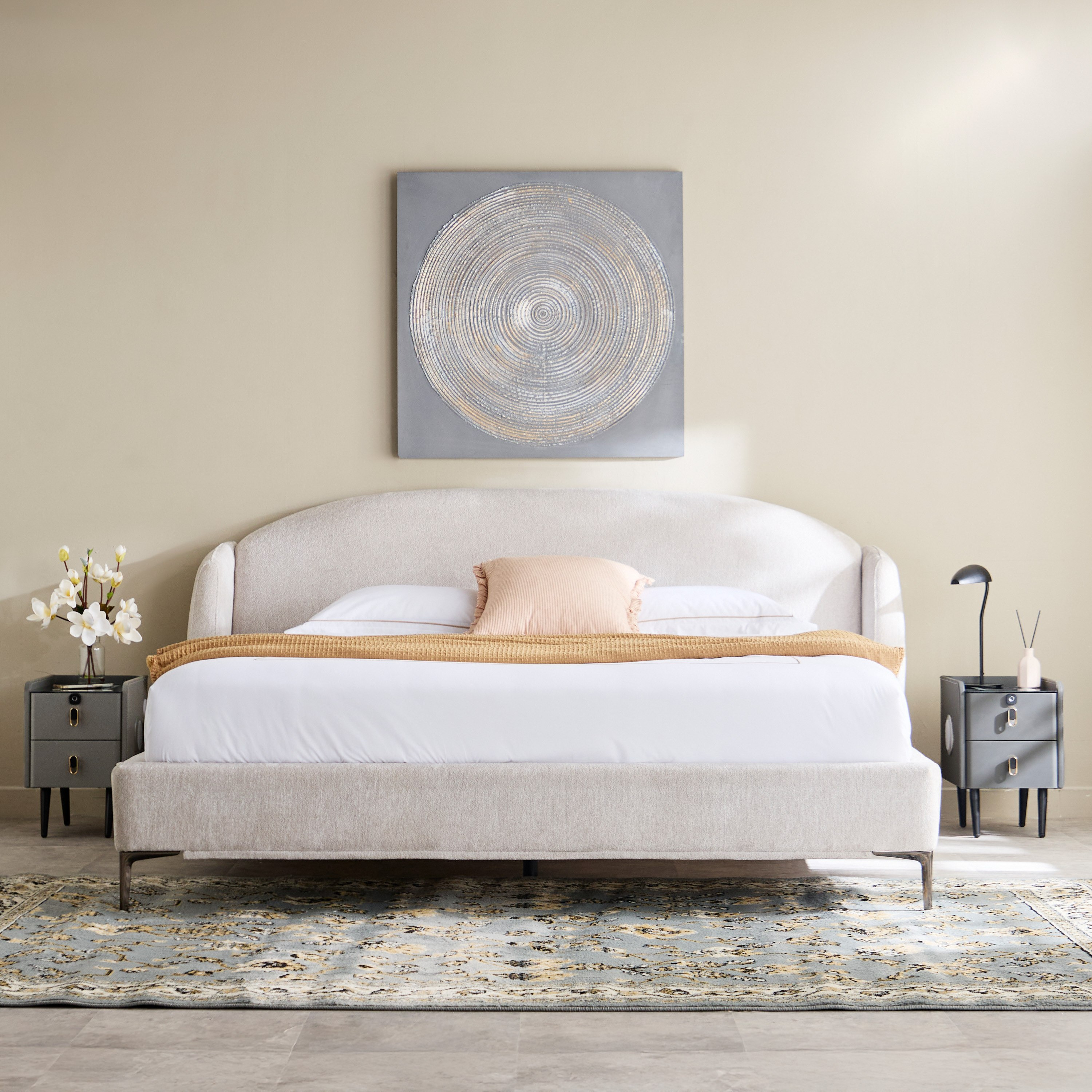 Marwell Dona Upholstered Queen Bed -160x200 cm-hbxbedroom-bedsandbedsets-beds-queen-image-9