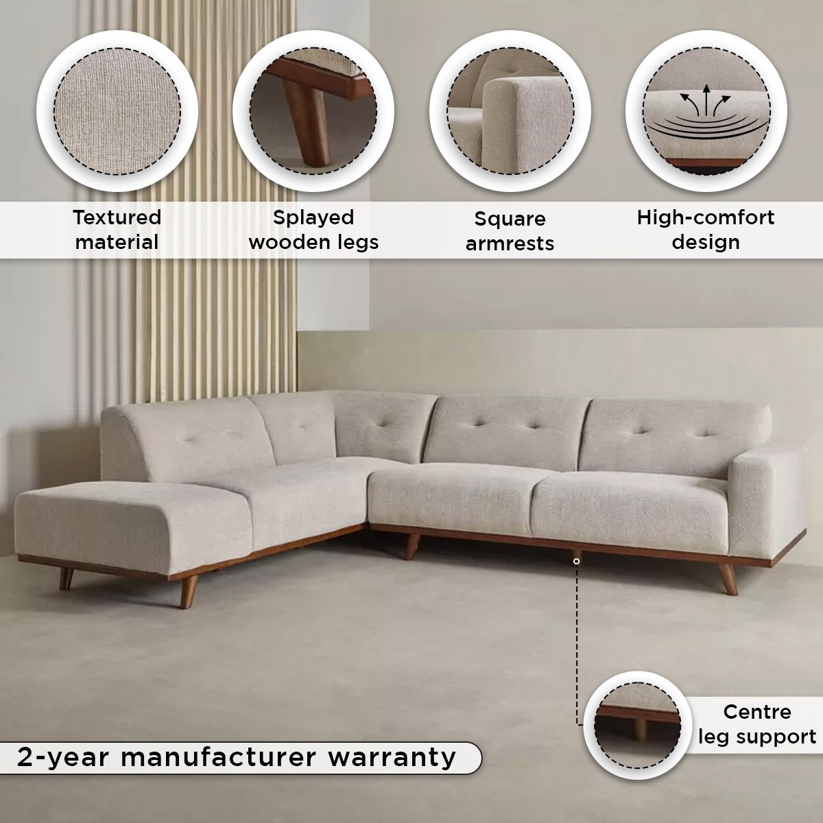 Seattle 5-Seater Left Corner Fabric Sofa-hbxlivingroom-sofasandarmchairs-cornersofas-image-4