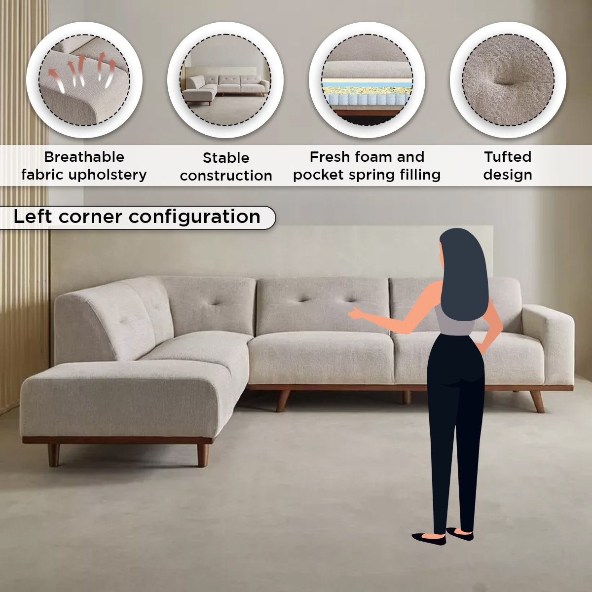 Seattle 5-Seater Left Corner Fabric Sofa-hbxlivingroom-sofasandarmchairs-cornersofas-image-5
