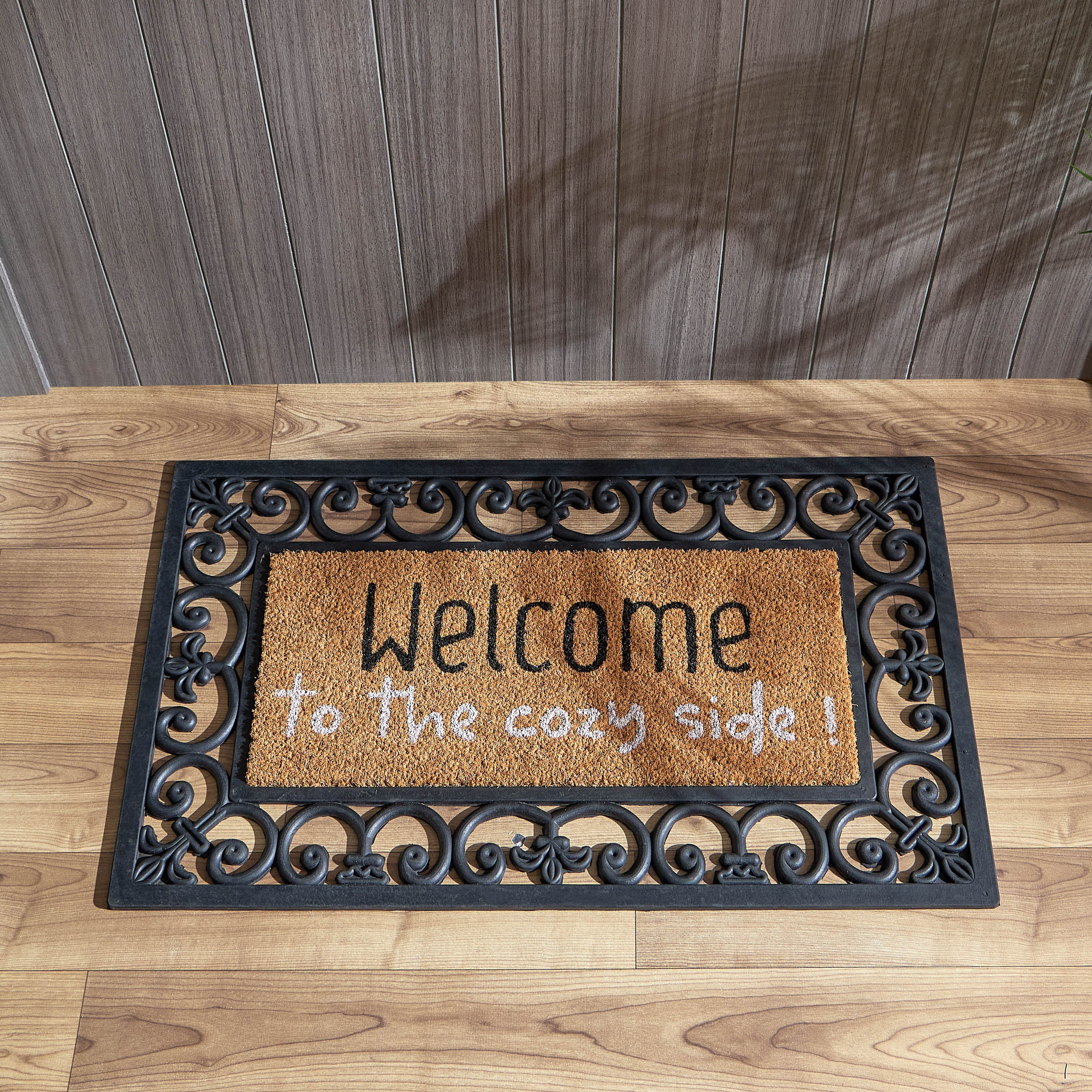 سجادة باب من المطاط وألياف جوز الهند بتصميم متقولب من كوزي - 45x75 سم-hbxhomeware-hbxlivingroom-image-2
