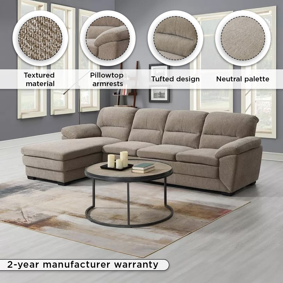 كنبة ركنية قماش يسار 4 مقاعد من ليوناردو-hbxlivingroom-sofasandarmchairs-cornersofas-image-4