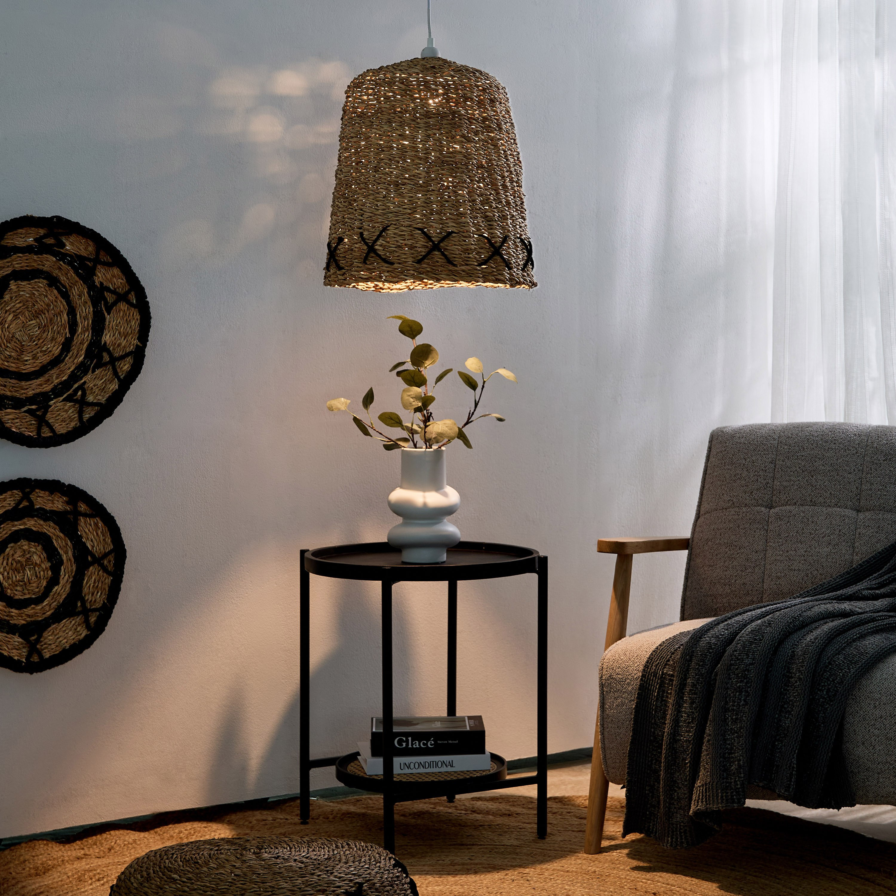 غطاء مصباح روطان من ناتورالوم - 37x37x38 سم-hbxhomeware-hbxdecorandfurnishings-image-4