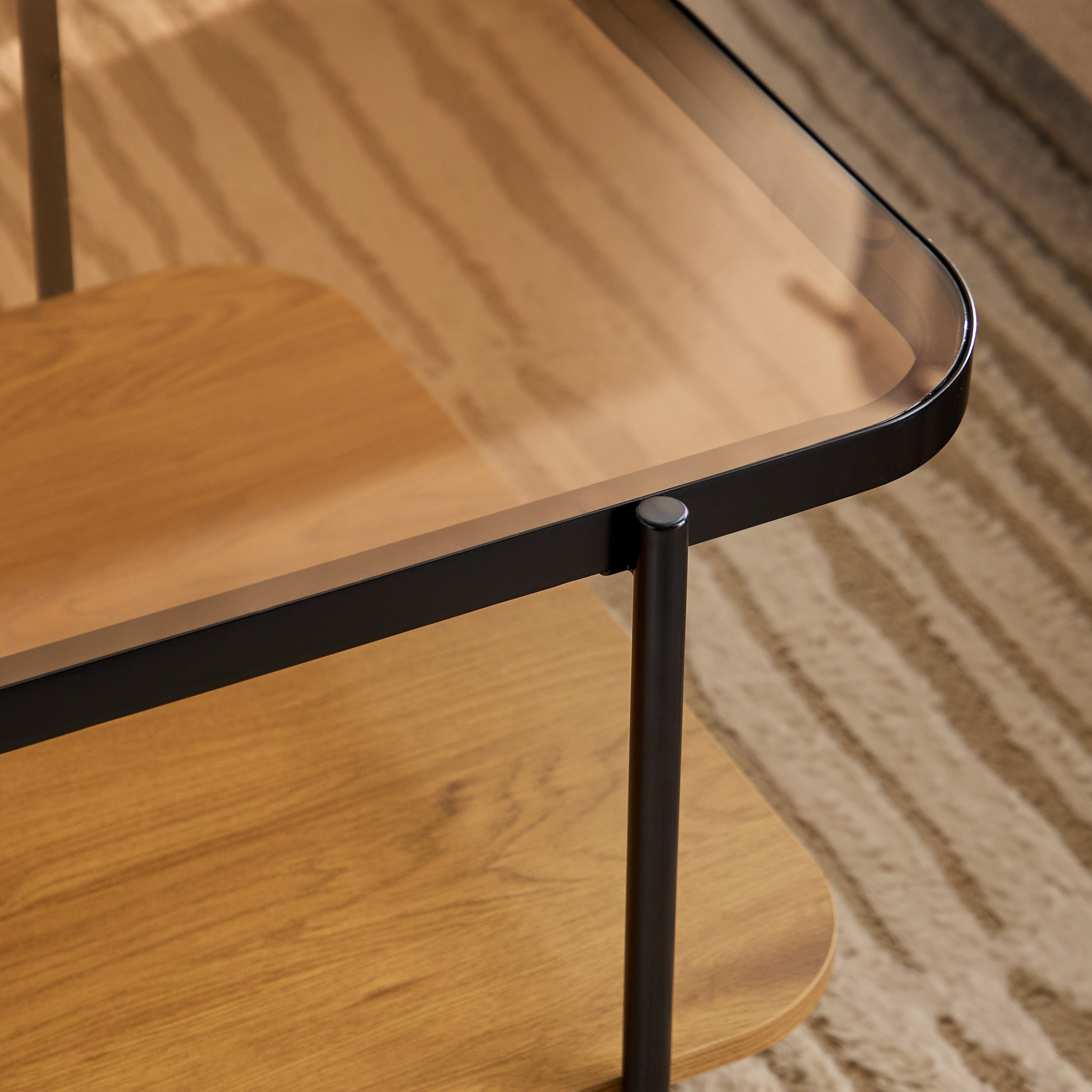 Velmont Glass Top Coffee Table with Shelf-hbxlivingroom-tablesandstands-coffeetables-image-3