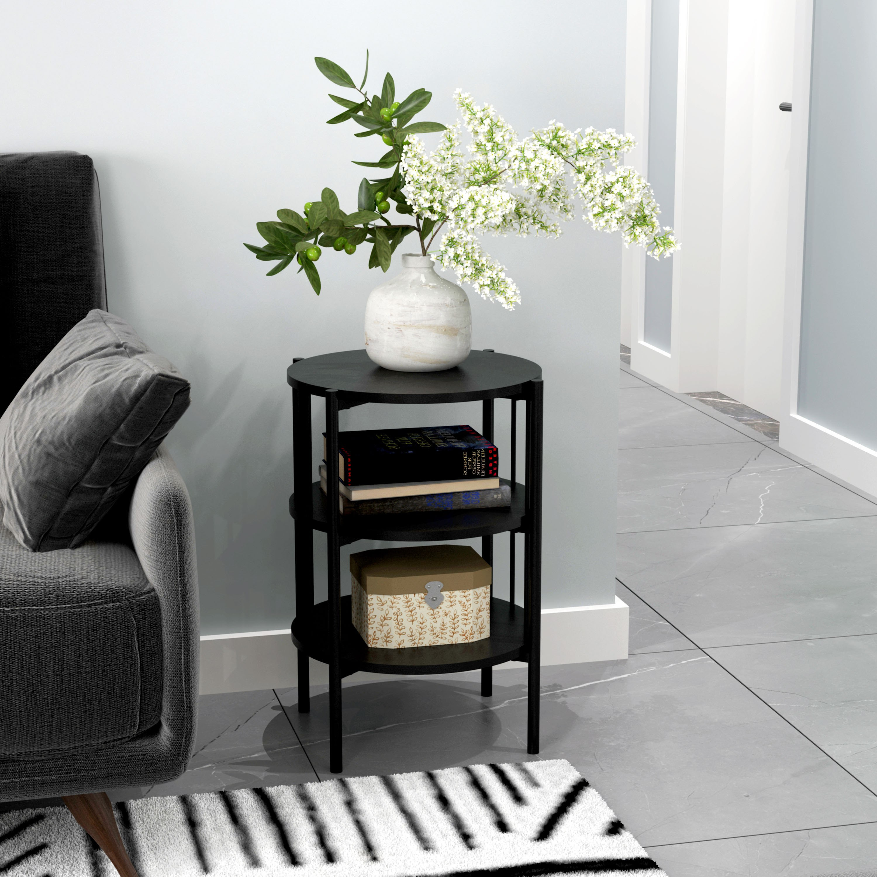 Havok End Table with Two-Tier Shelf-hbxfurniture-livingroom-endtables-image-1