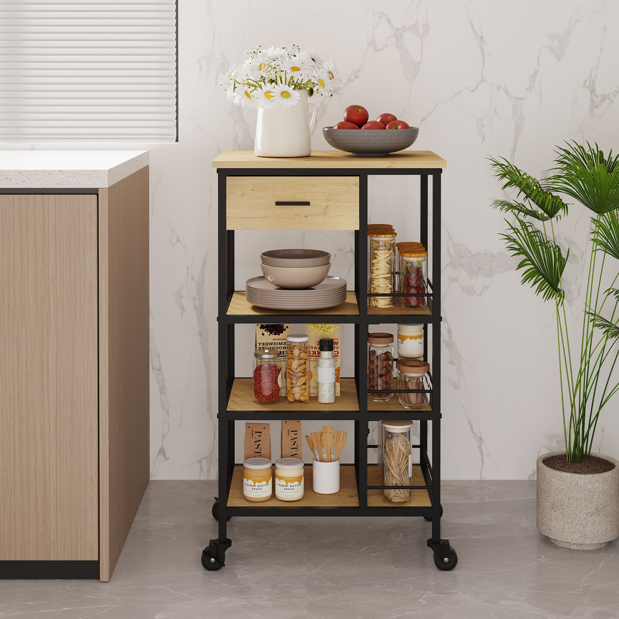 Emila Small Kitchen Trolley-hbxlivingroom-tablesandstands-servingtrolleys-image-1