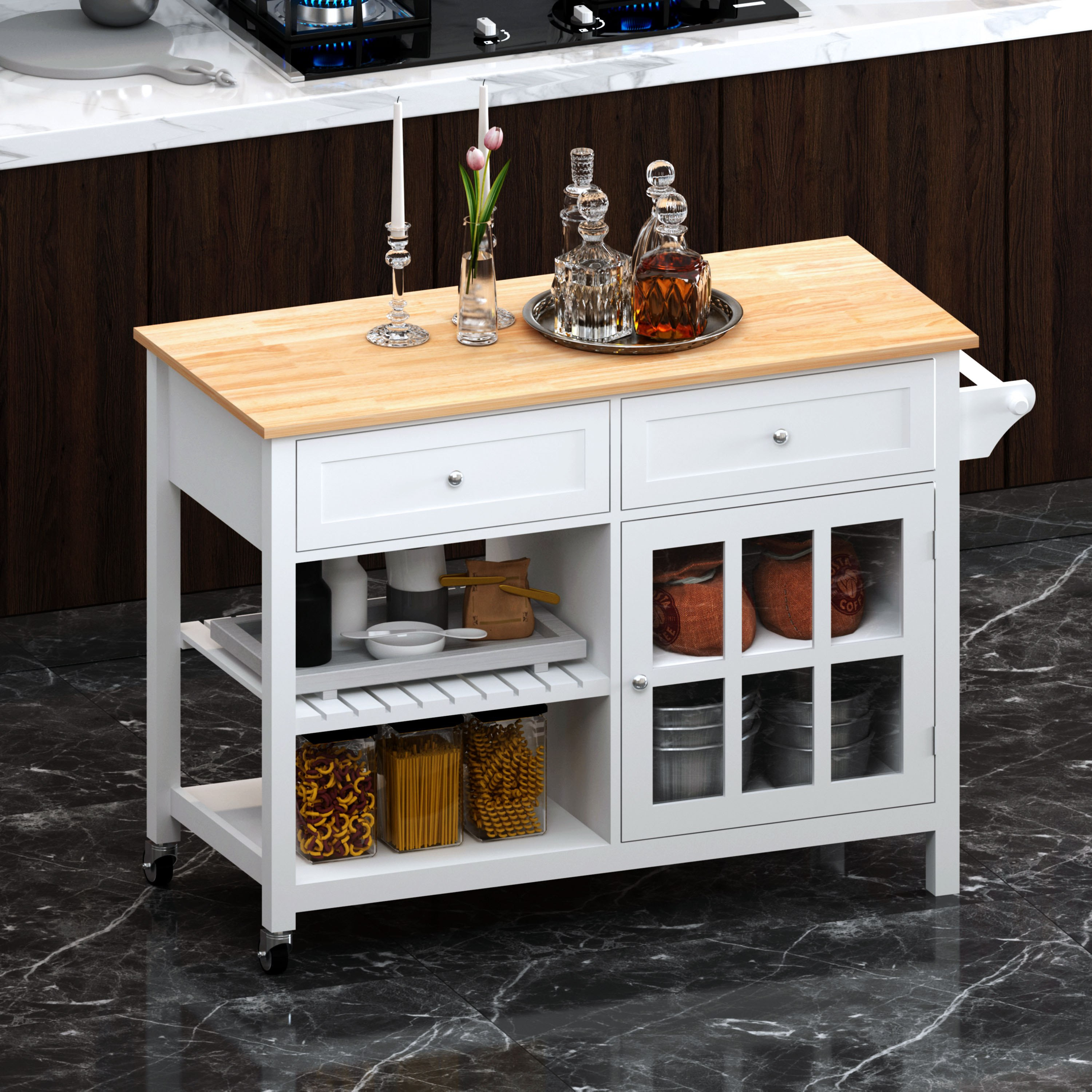 Atlantic Kitchen Trolley-hbxlivingroom-tablesandstands-servingtrolleys-image-1