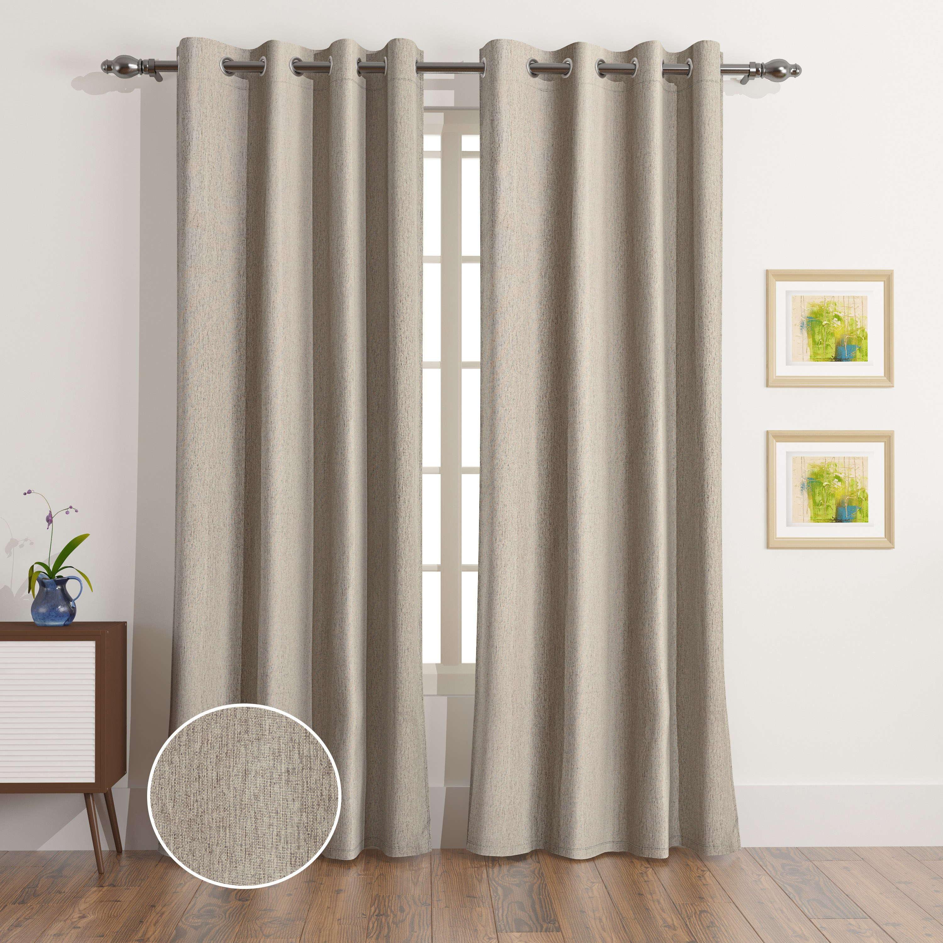 طقم ستائر معتّمة قطعتين من بورشيا - 240x140 سم-hbxhomeware-hbxdecorandfurnishings-image-1