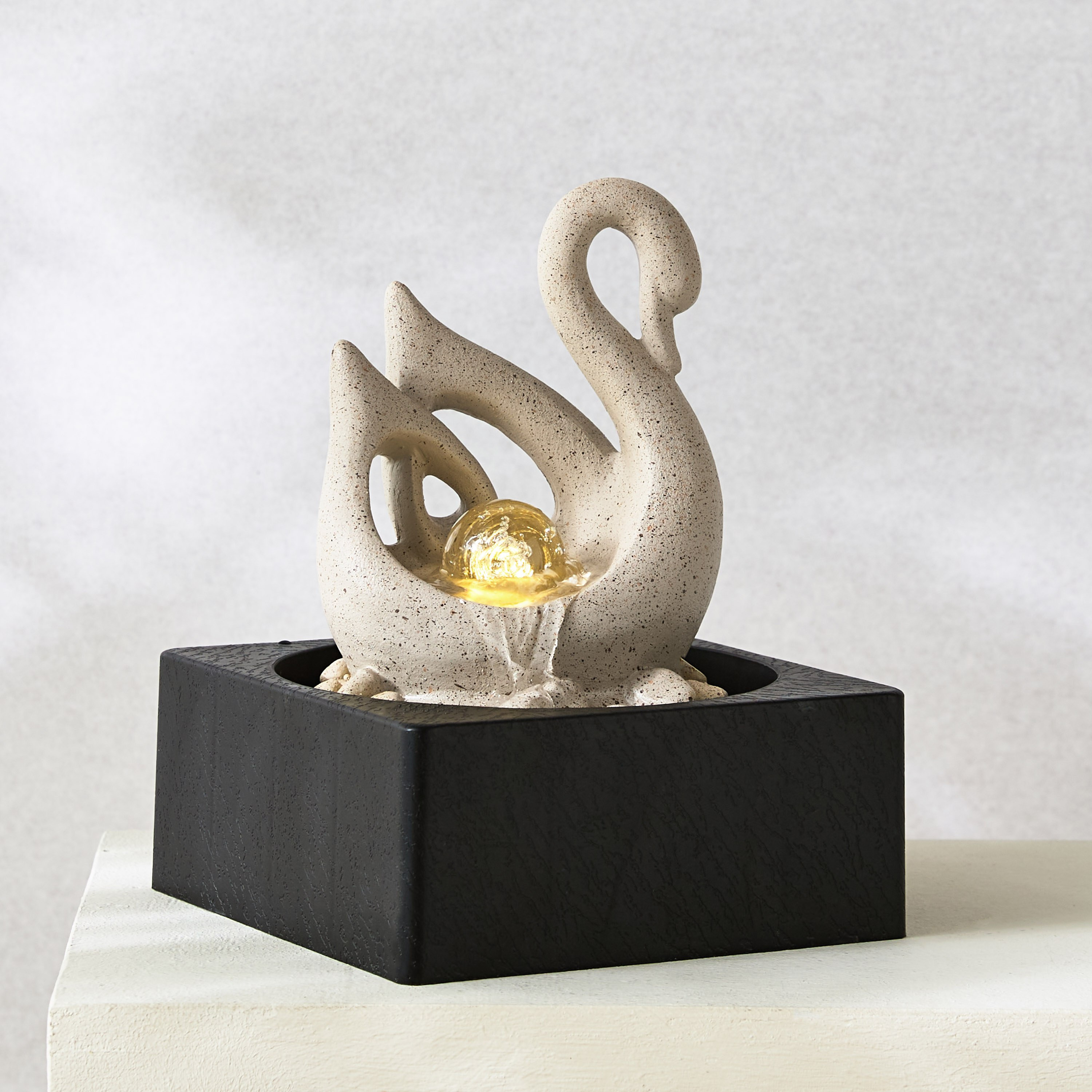 Belen Modern Fountain with Rolling Ball - 18x18x24 cm-hbxhomeware-hbxoutdoor-image-1