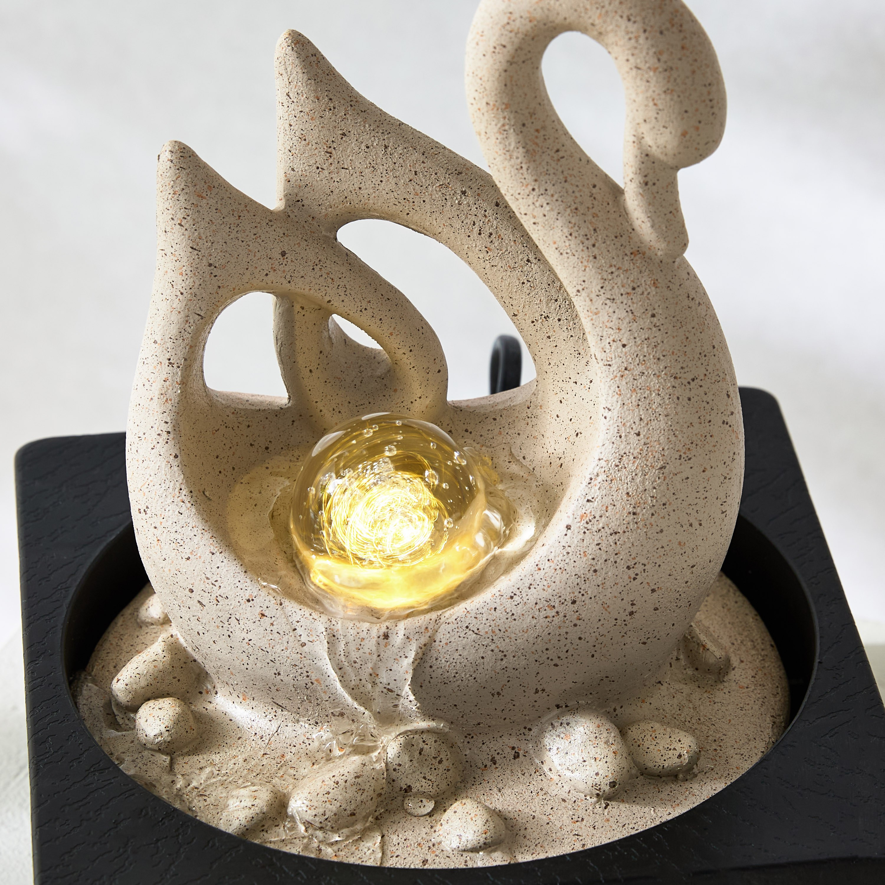 Belen Modern Fountain with Rolling Ball - 18x18x24 cm-hbxhomeware-hbxoutdoor-image-3