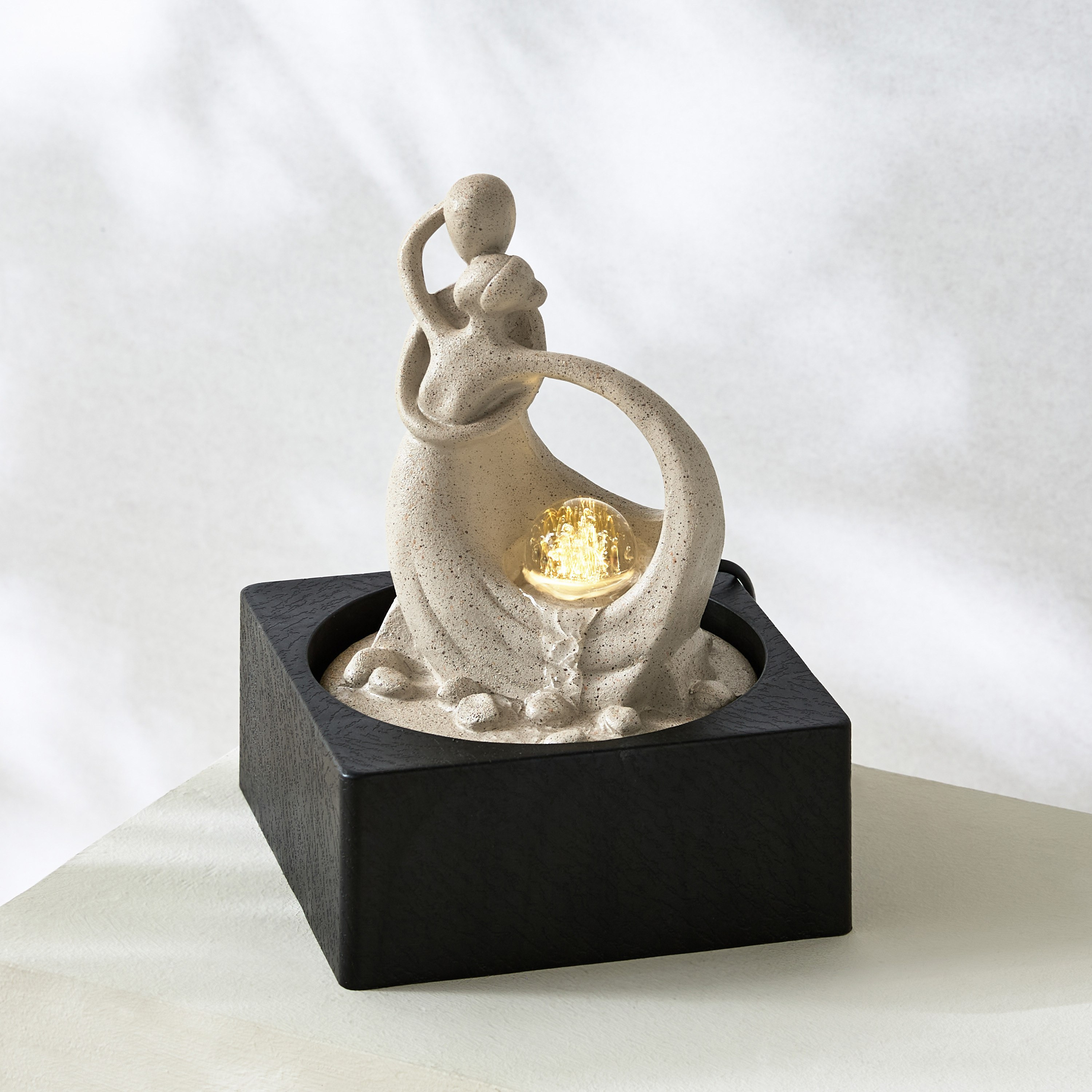 Belen Modern Fountain with Rolling Ball - 18x18x24 cm-hbxhomeware-hbxoutdoor-image-2