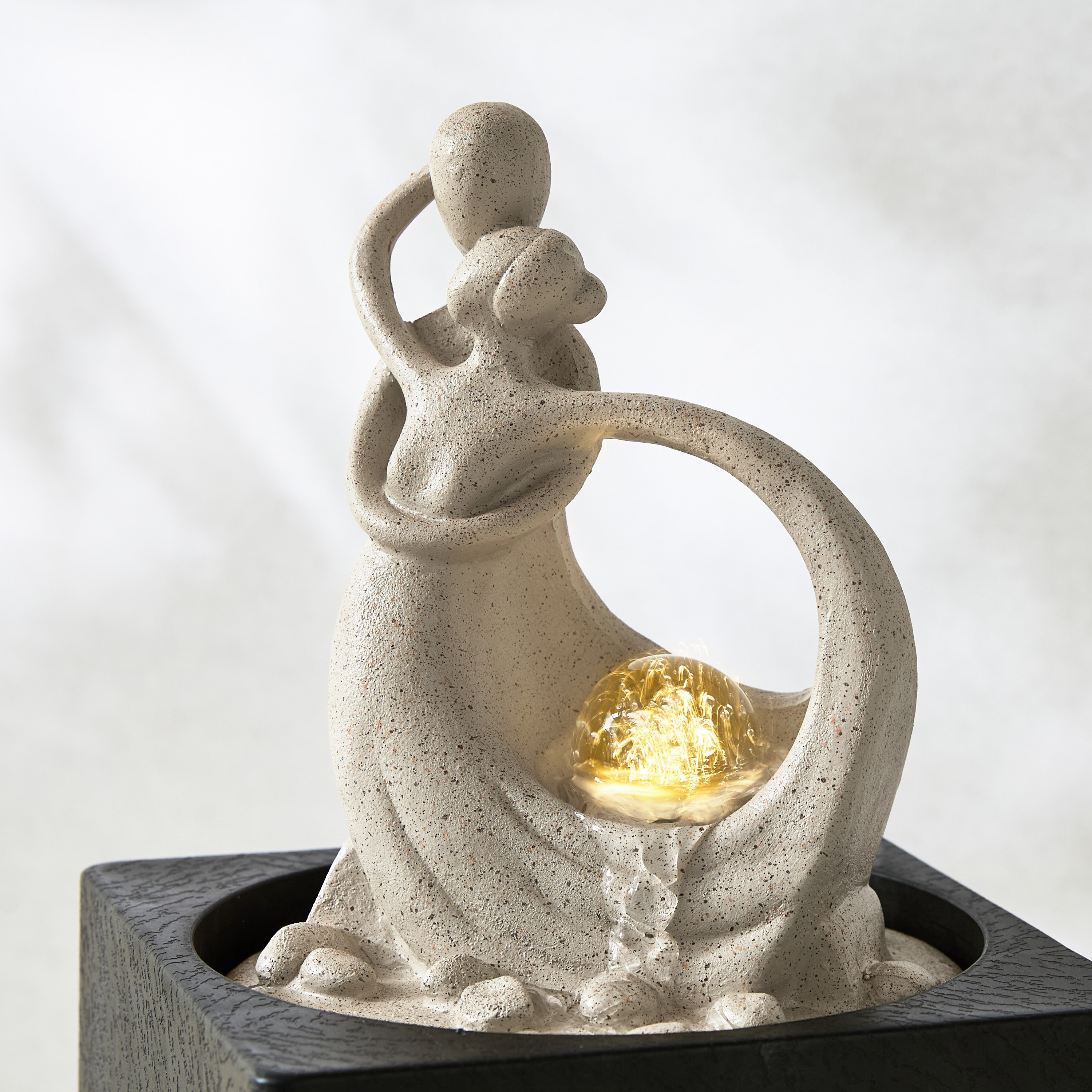Belen Modern Fountain with Rolling Ball - 18x18x24 cm-hbxhomeware-hbxoutdoor-image-3