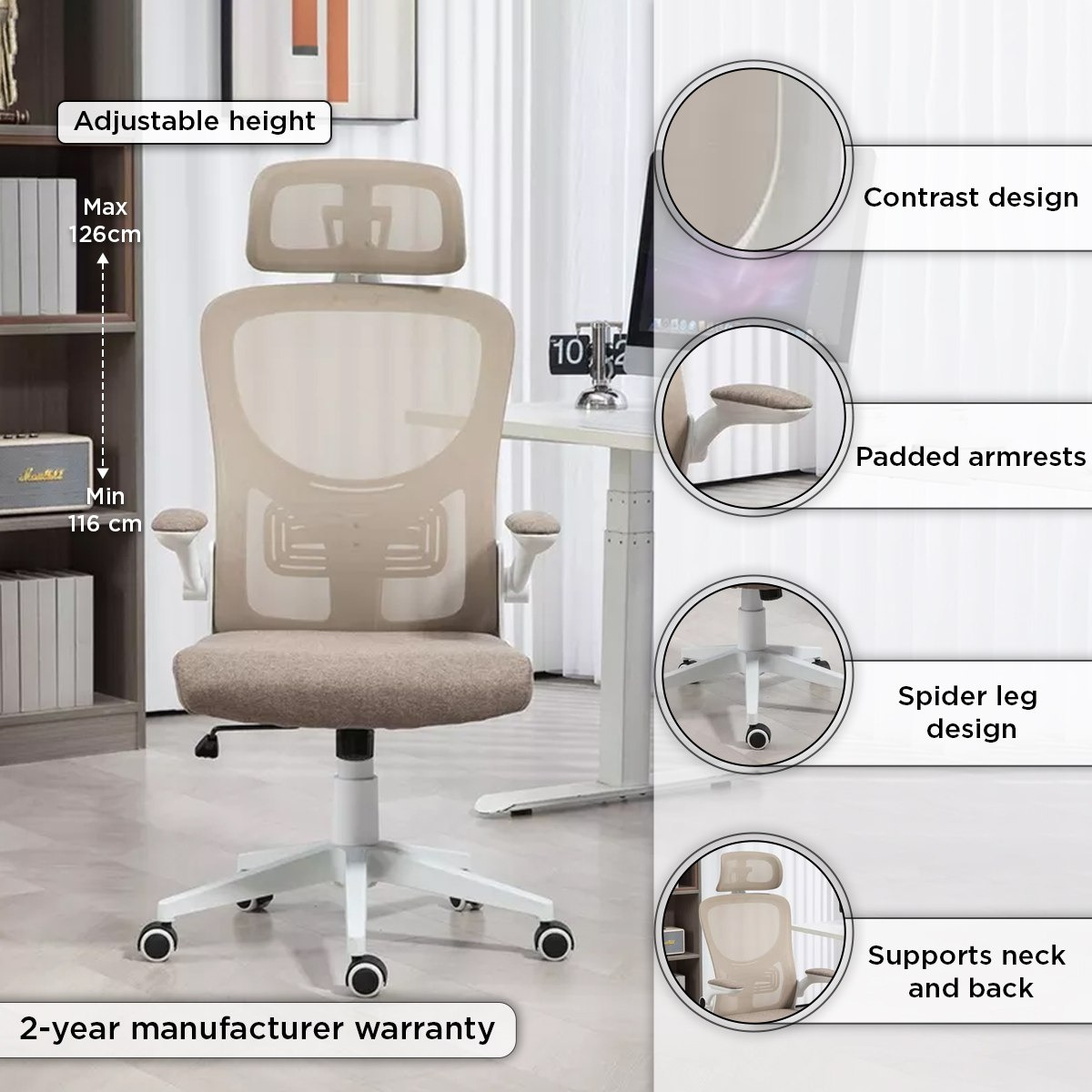 Movo Parker High Back Office Chair-hbxfurniture-office-chairs-image-4