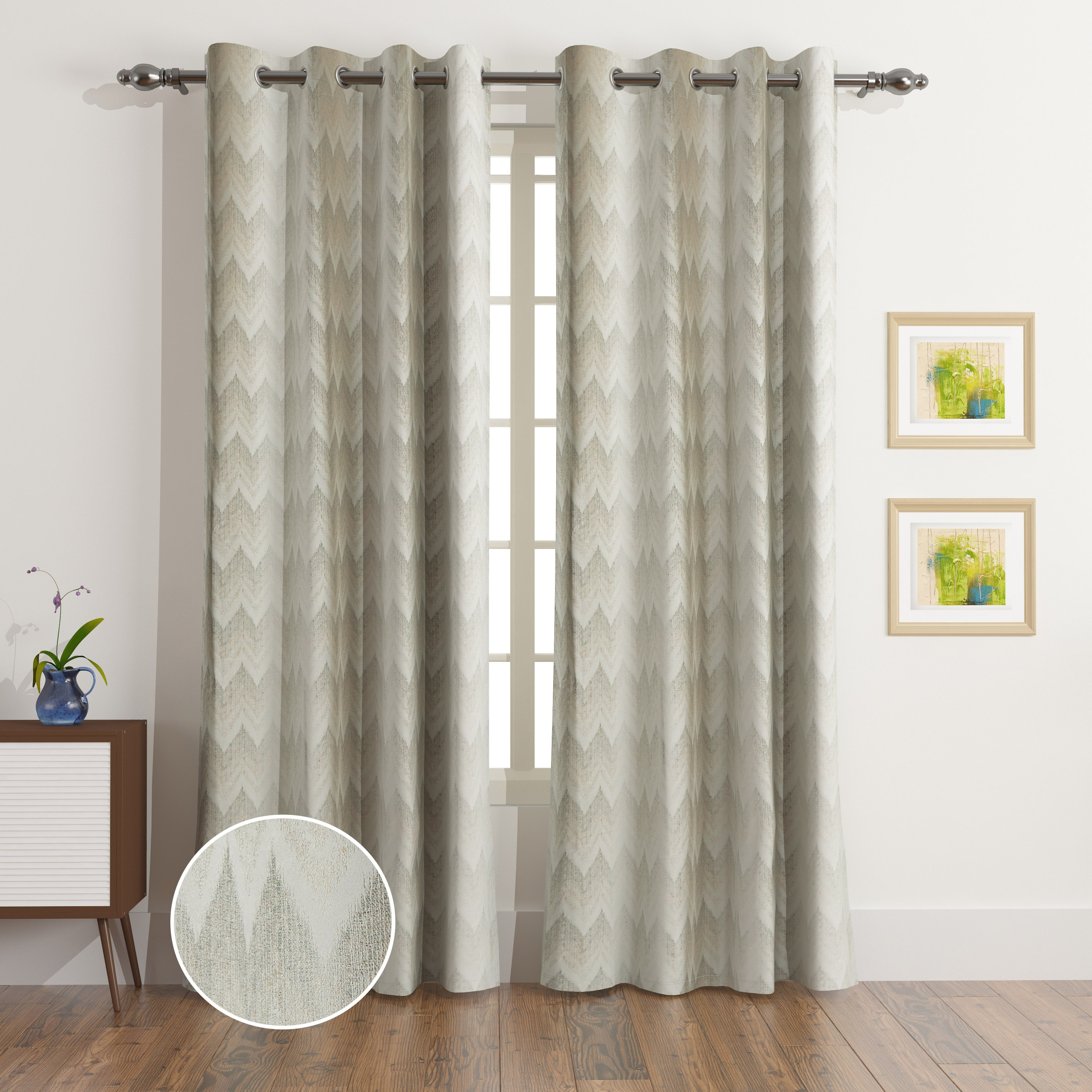 طقم ستارة تعتيم من قطعتين جاكارد من لوكاس بيرن - 135x240 سم-hbxhomeware-hbxdecorandfurnishings-image-1