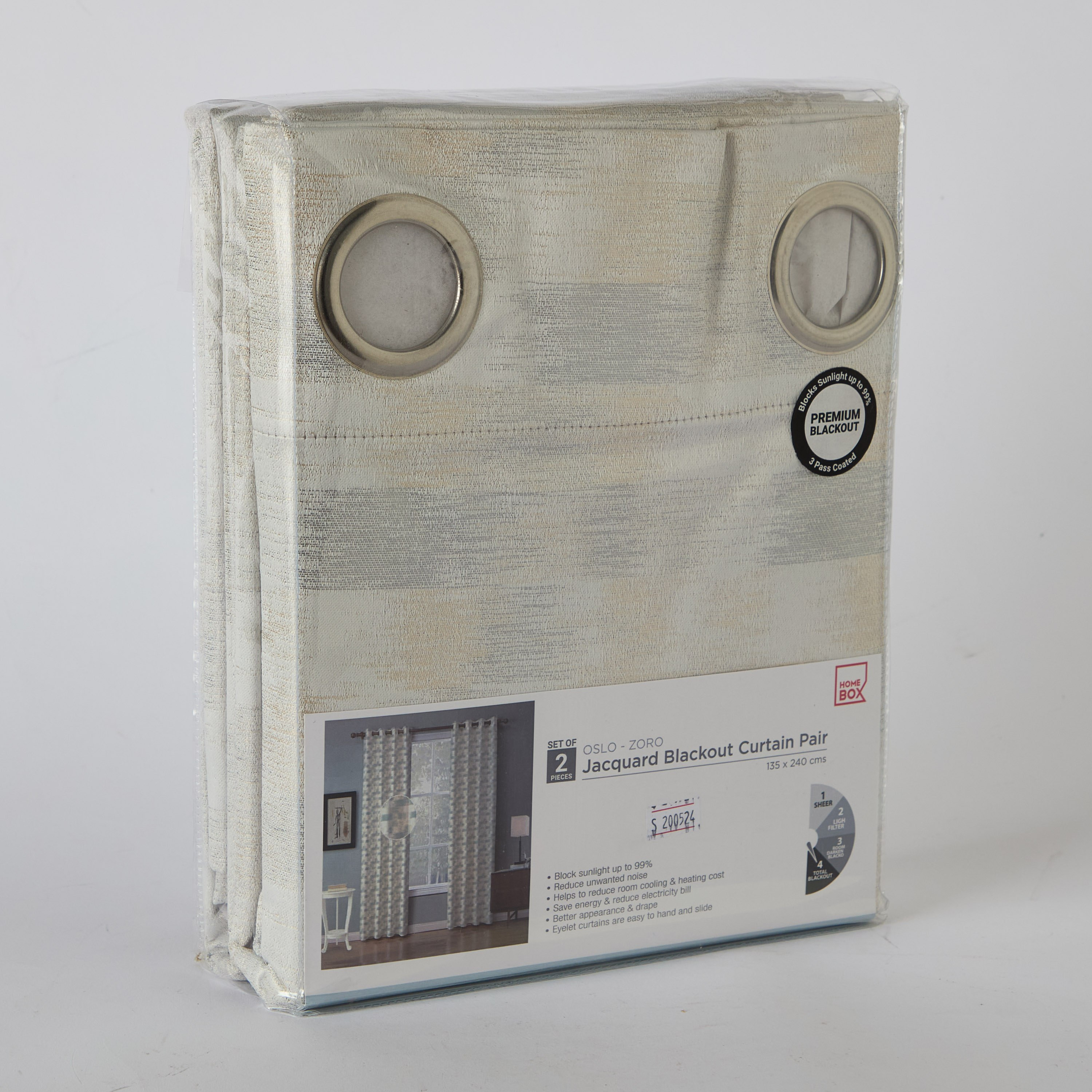 طقم ستارة تعتيم من قطعتين جاكارد من لوكاس زورو - 135x240 سم-hbxhomeware-hbxdecorandfurnishings-image-4
