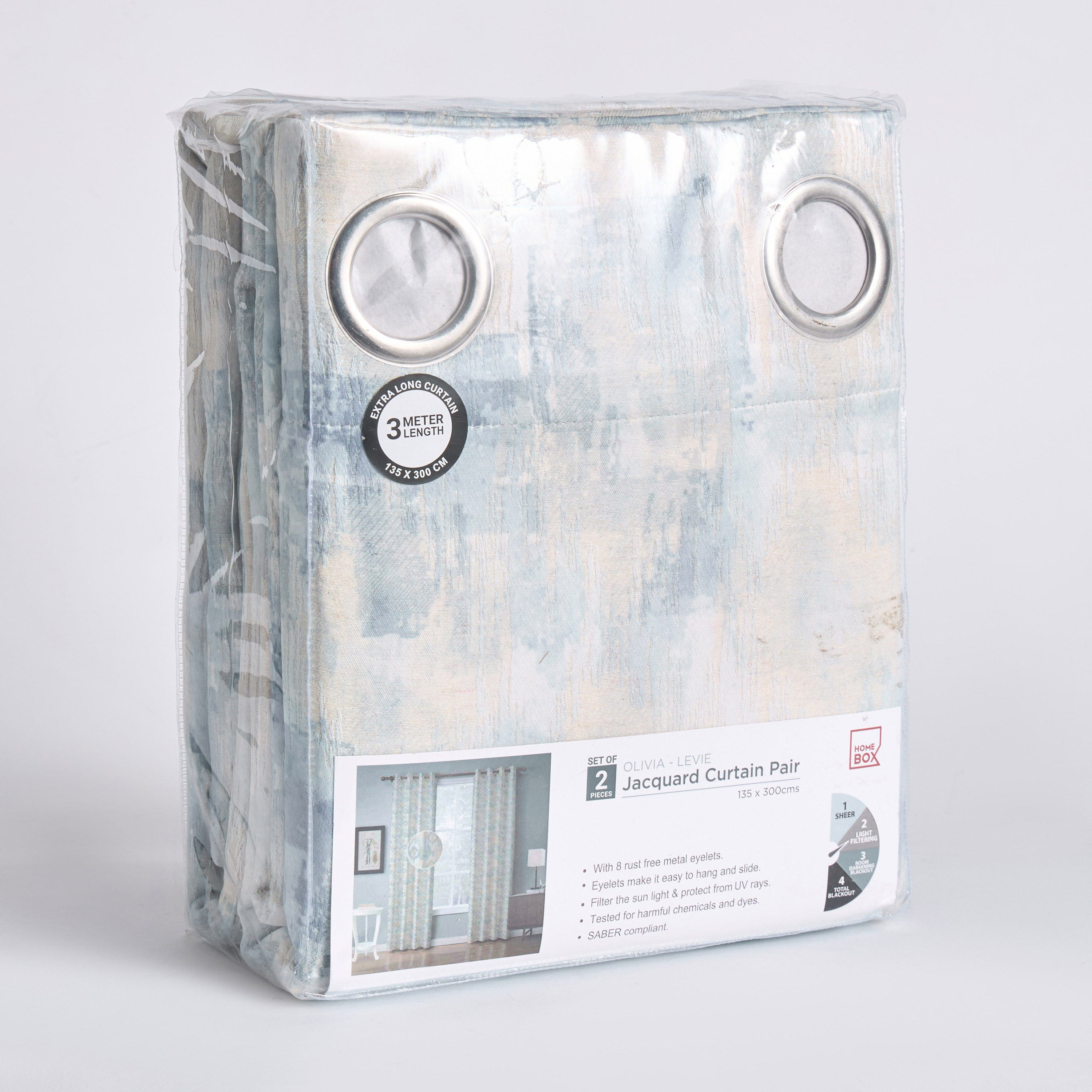 طقم ستائر جاكار طويلة جدًا قطعتين ليفي من أوليفيا - 135x300 سم-PROMO_HB_AE_B2G2_011025-image-4