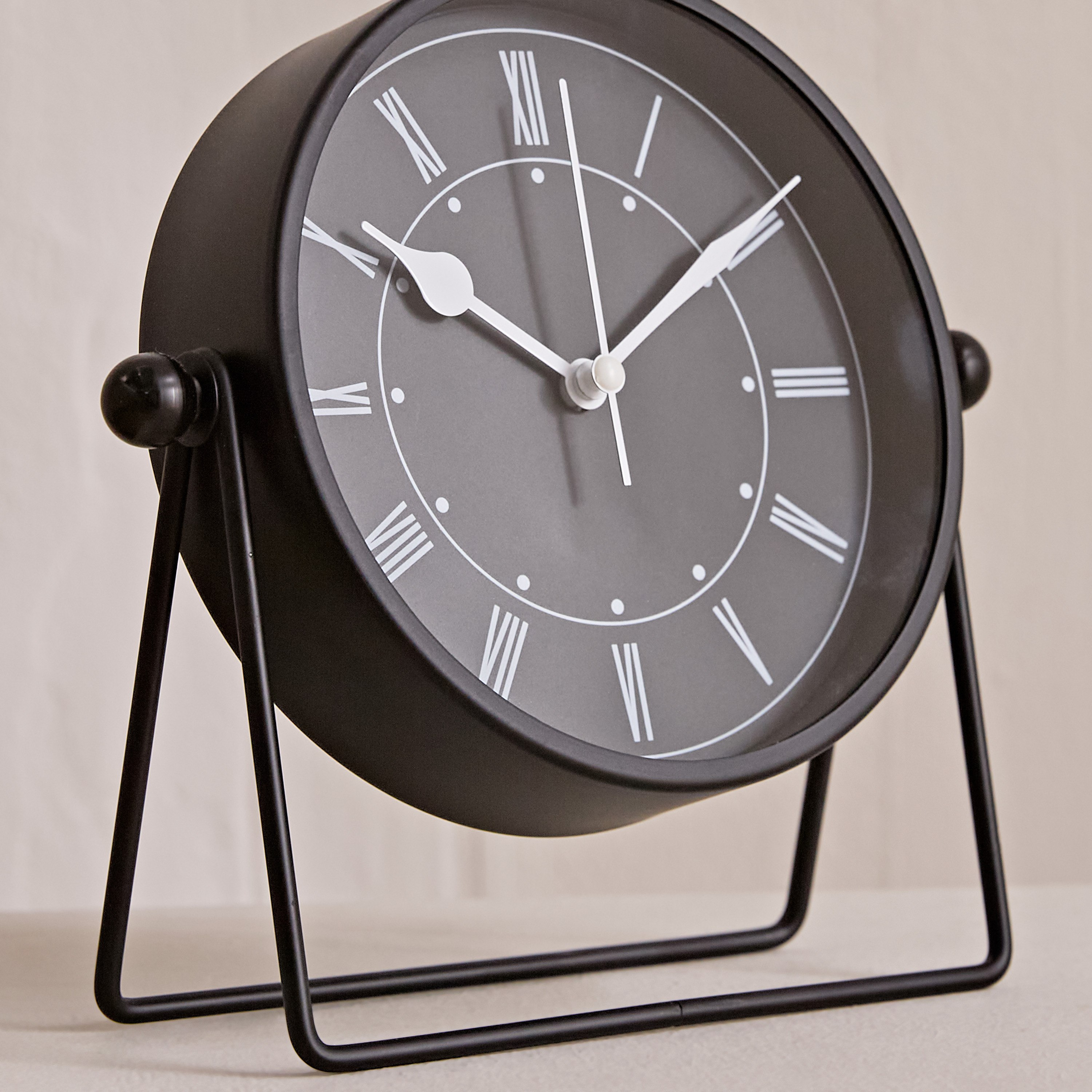 ساعة طاولة ألمونيوم من ماسون - 19.5x6.5x18.5 سم-hbxdiningroom-decorandaccessories-clocks-image-4