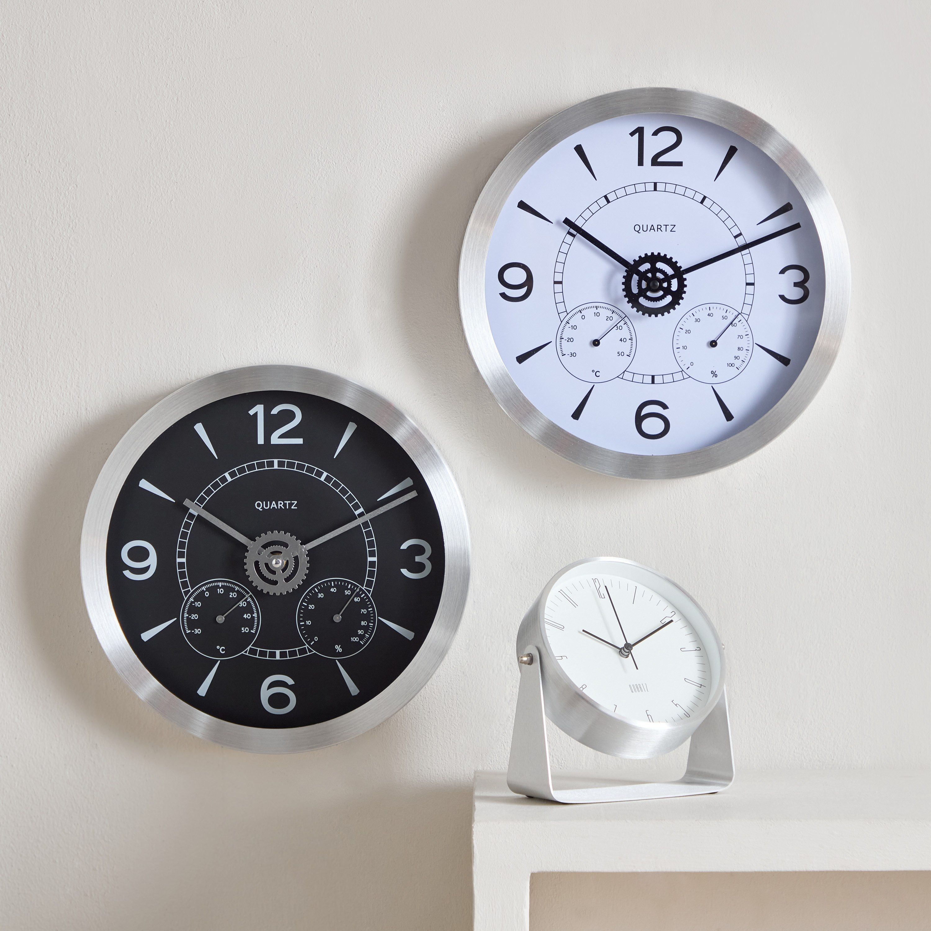 ساعة طاولة ألمونيوم من ماسون - 17.5x6x17.8 سم-hbxdiningroom-decorandaccessories-clocks-image-5