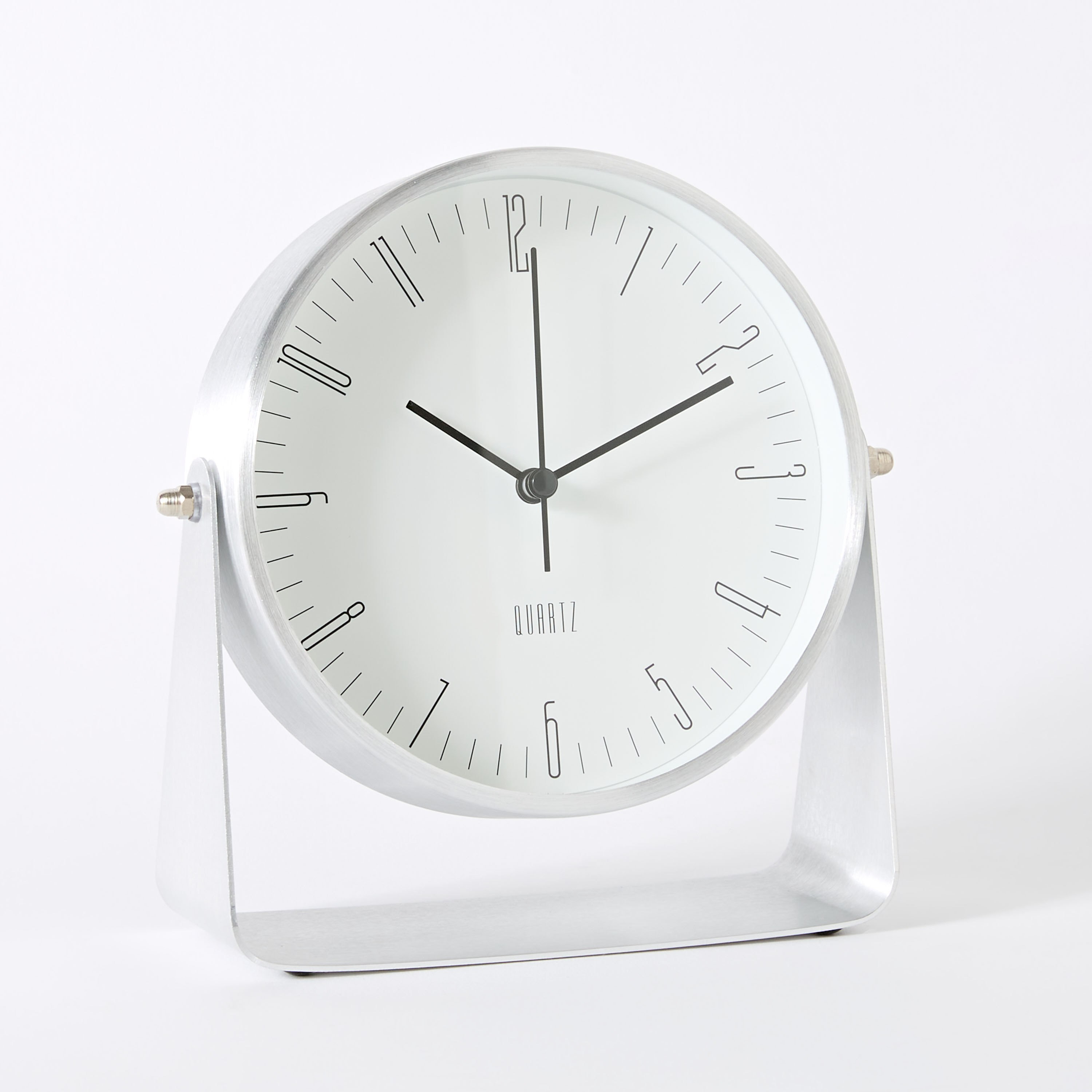 ساعة طاولة ألمونيوم من ماسون - 17.5x6x17.8 سم-hbxdiningroom-decorandaccessories-clocks-image-6