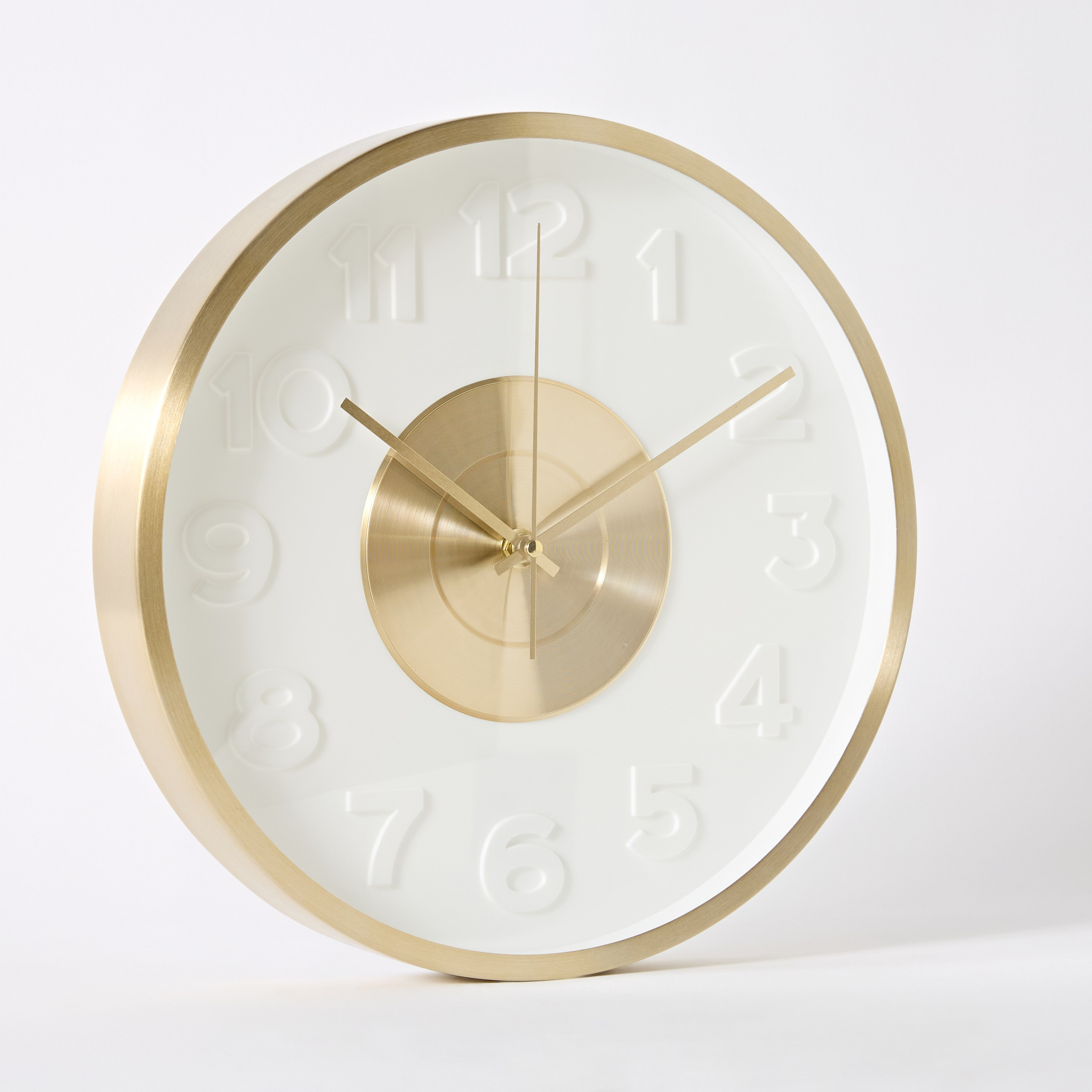 ساعة حائط ألومنيوم بإضاءة إل إي دي مع بطارية AA من من ماسون - 30x4.3 سم-hbxdiningroom-decorandaccessories-clocks-image-5