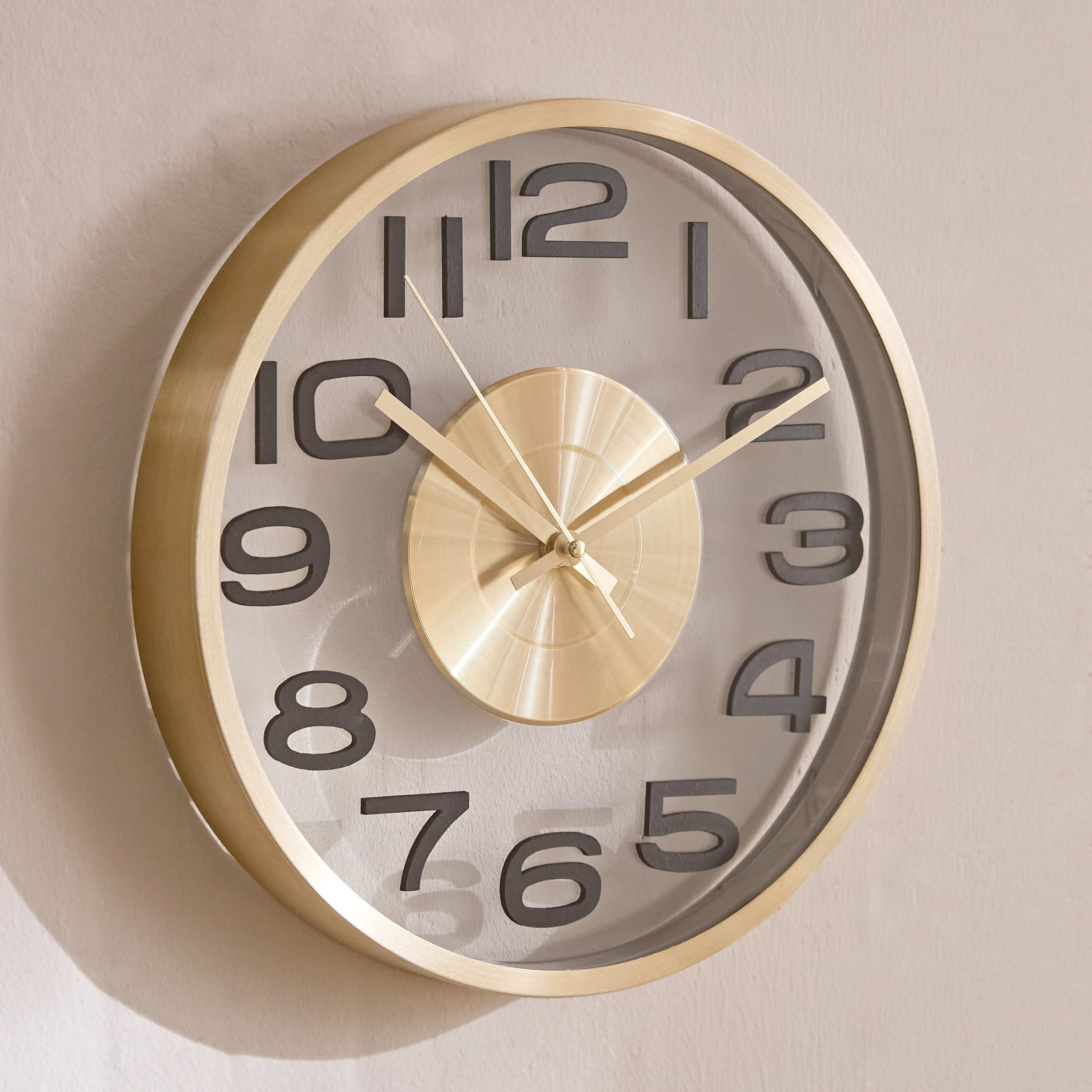 ساعة حائط ألومنيوم من ماسون - 30x4.3 سم-hbxdiningroom-decorandaccessories-clocks-image-1