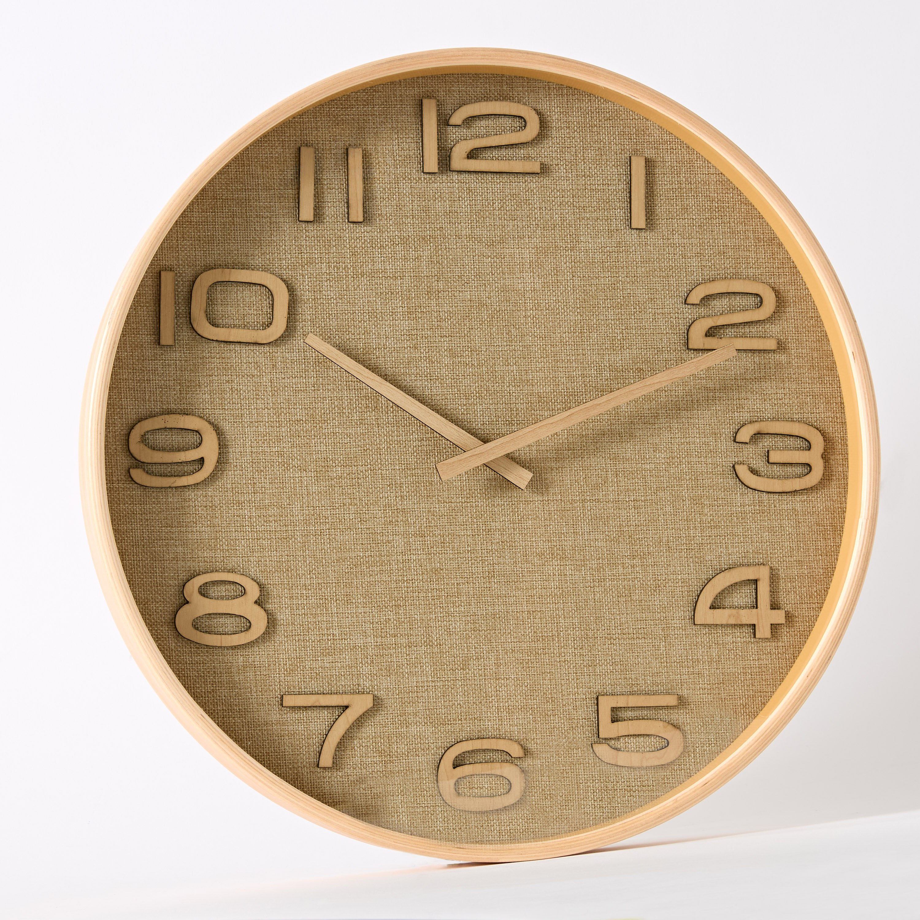 ساعة حائط خشب بأرقام ثلاثية الأبعاد من ماسون - 40.8x5 سم-hbxdiningroom-decorandaccessories-clocks-image-5