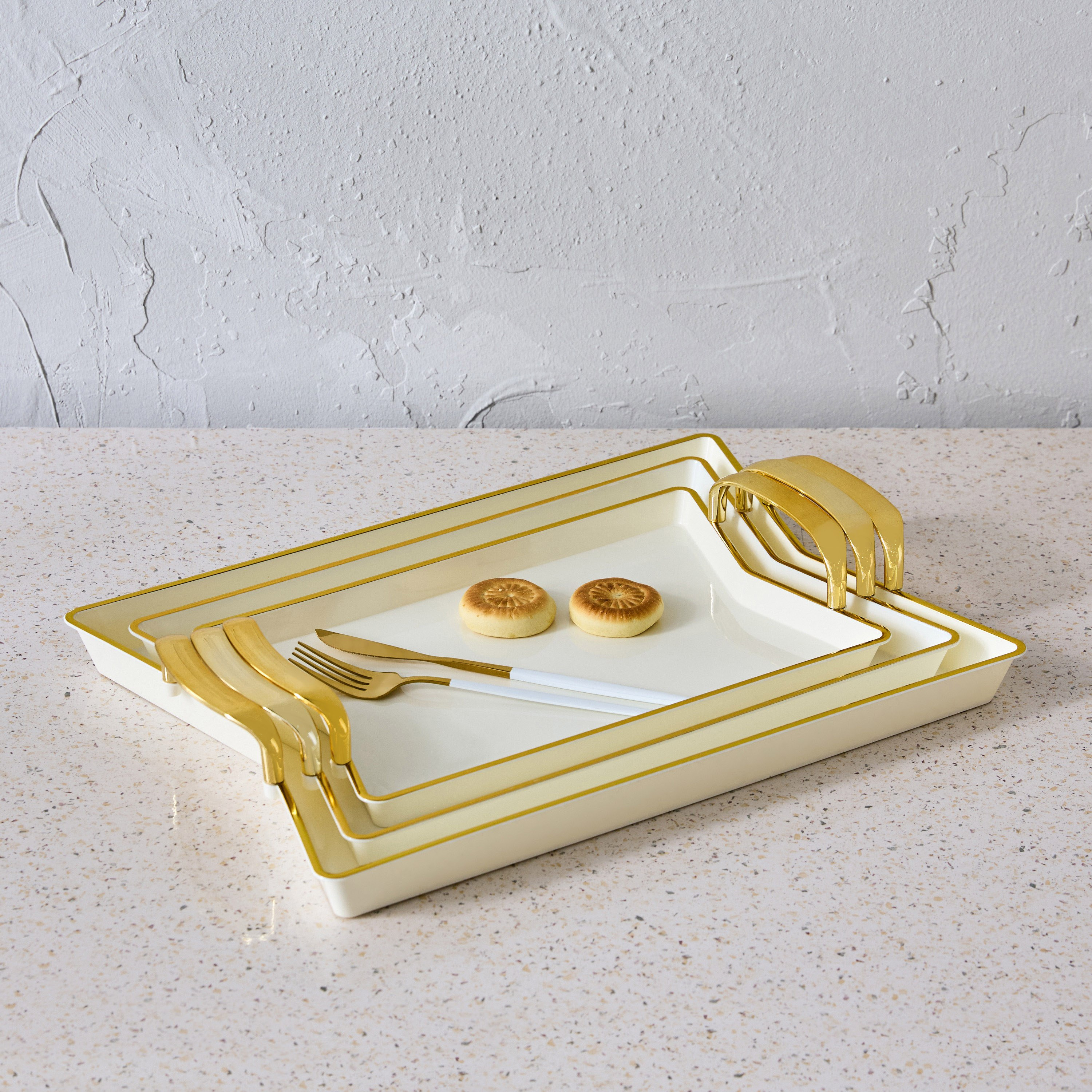 Orion Rectangular Tray with Handle - Set of 3-hbxhomeware-hbxkitchen-image-1