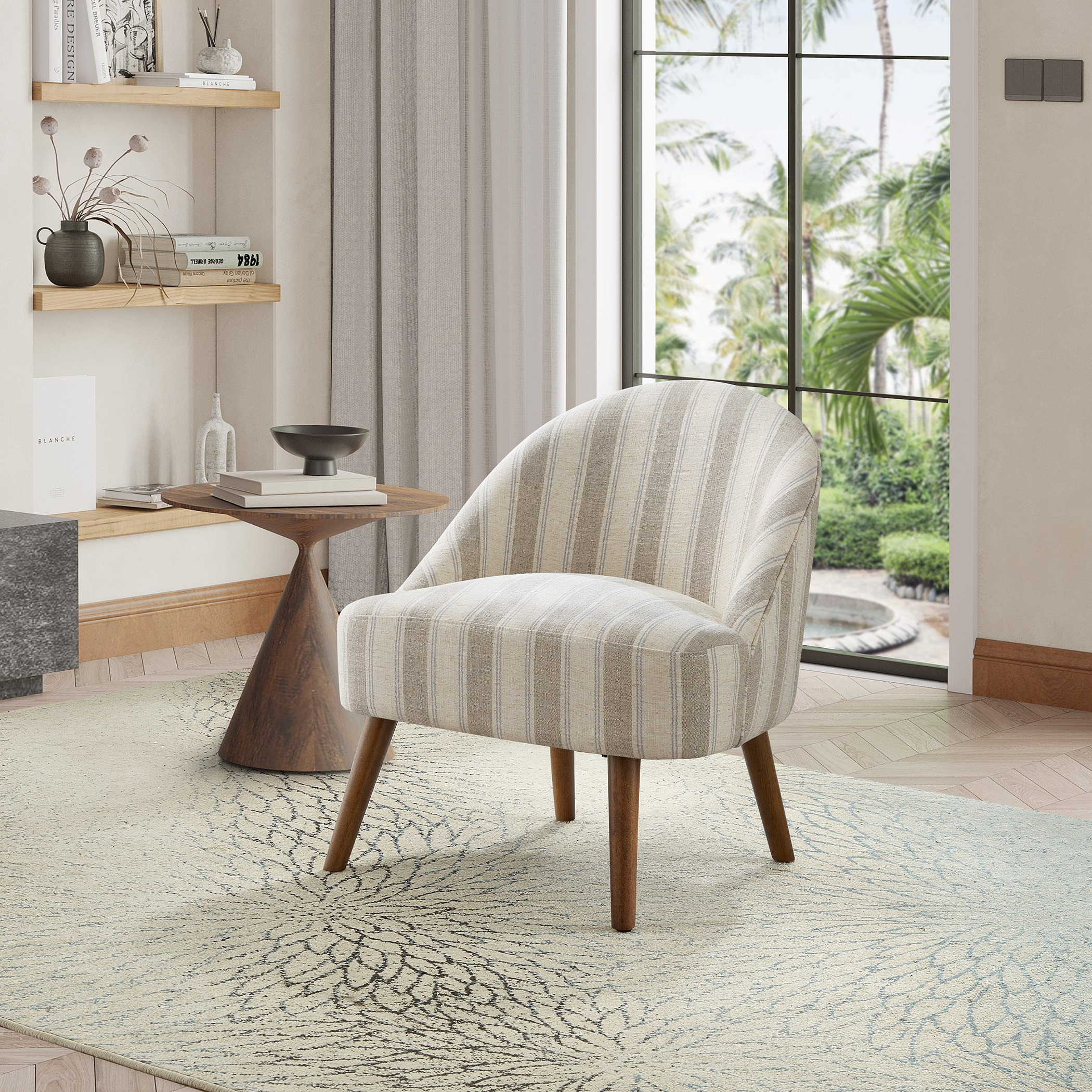 كرسي قماش مزين من نورا-hbxlivingroom-sofasandarmchairs-easychairs-image-1